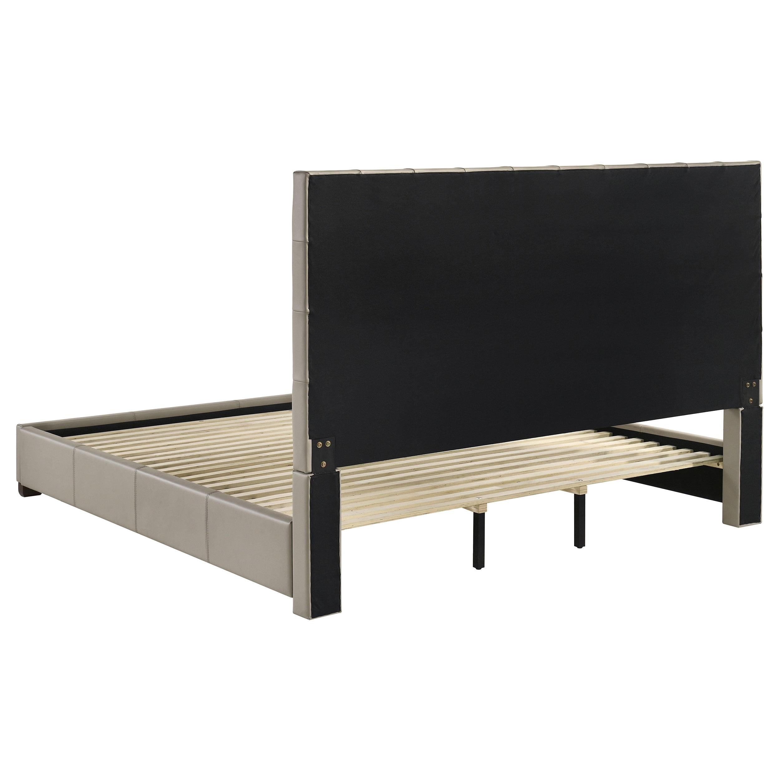 Medley Genuine Leather Eastern King Platform Bed Tan - 315911TANKE