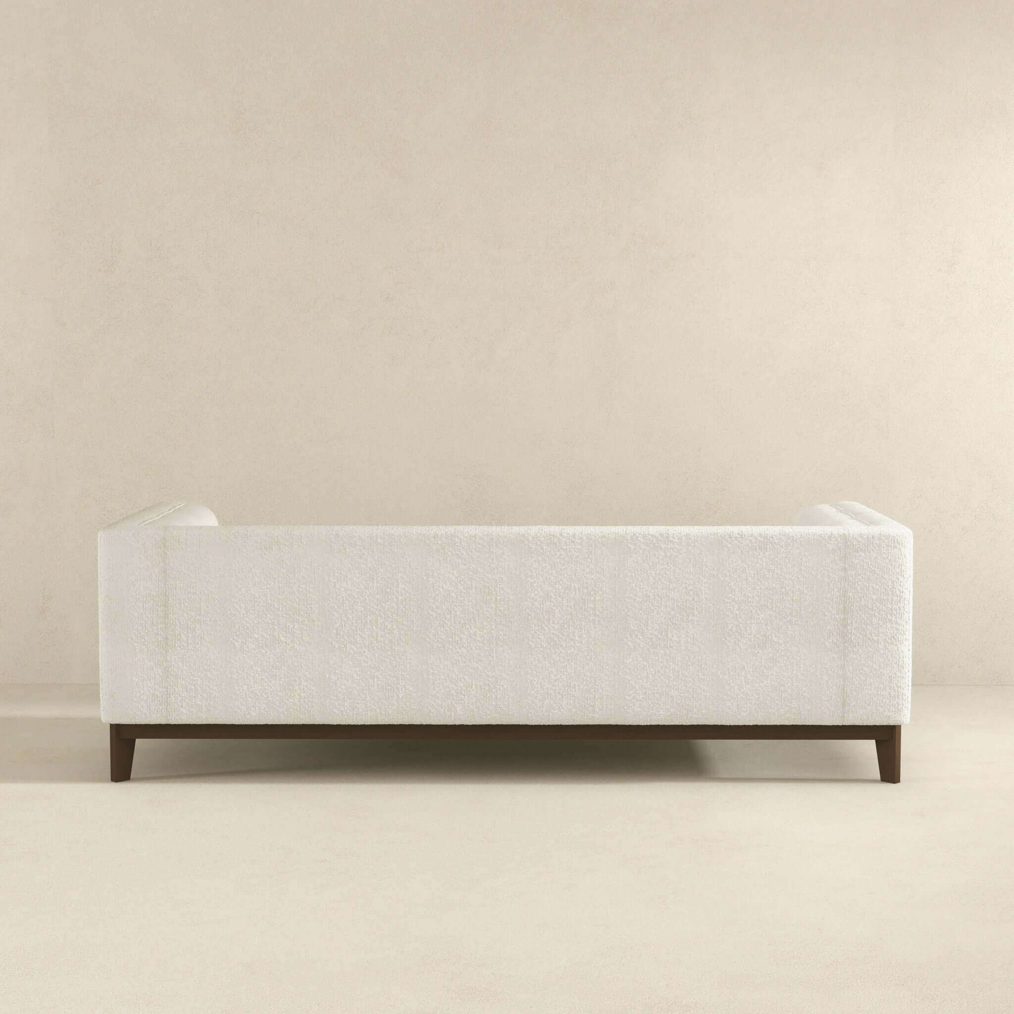 Melissa Mid-Century White Boucle Modern Sofa - SOF00402201