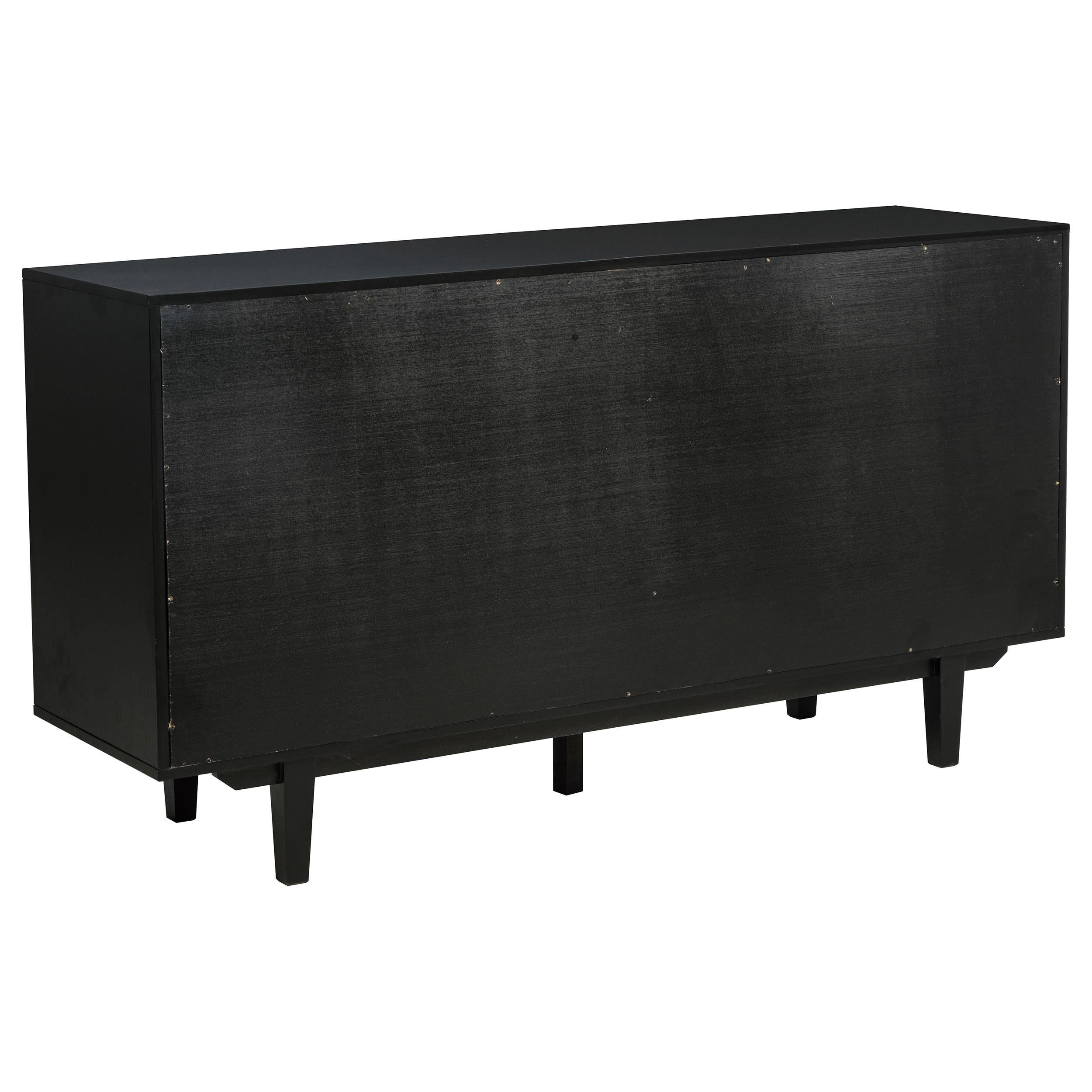 Middleton 4-door Sideboard Server with Dual Drawers Black - 108545BLK