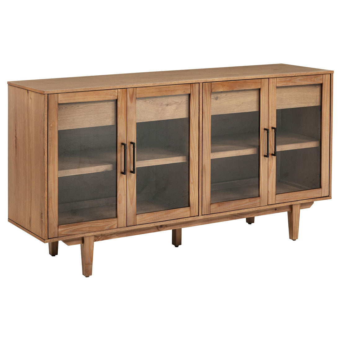 Middleton 4-door Sideboard Server with Dual Drawers Natural - 108545NAT