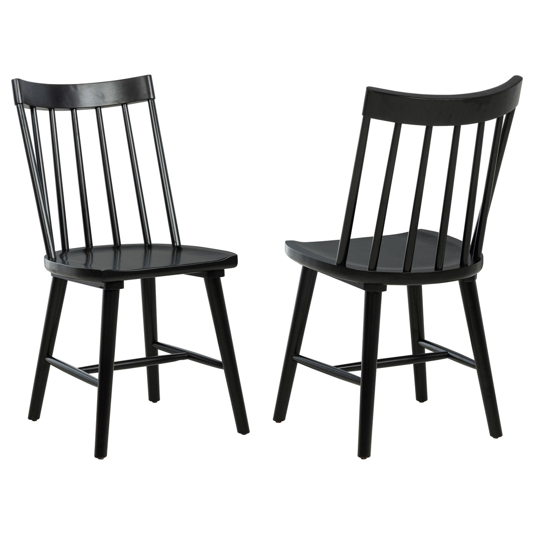 Middleton Solid Wood Dining Side Chair Black (Set of 2) - 108546BLK