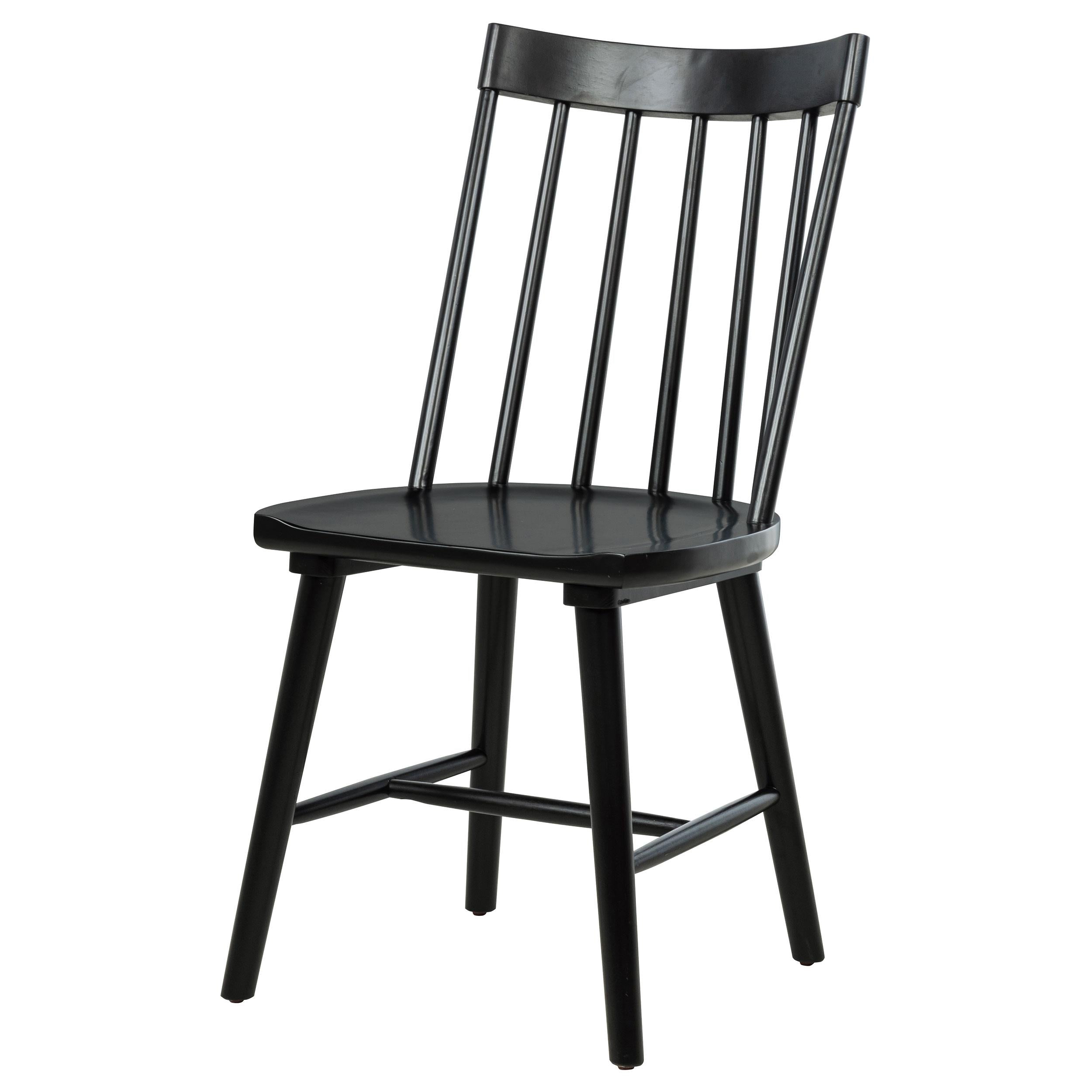 Middleton Solid Wood Dining Side Chair Black (Set of 2) - 108546BLK