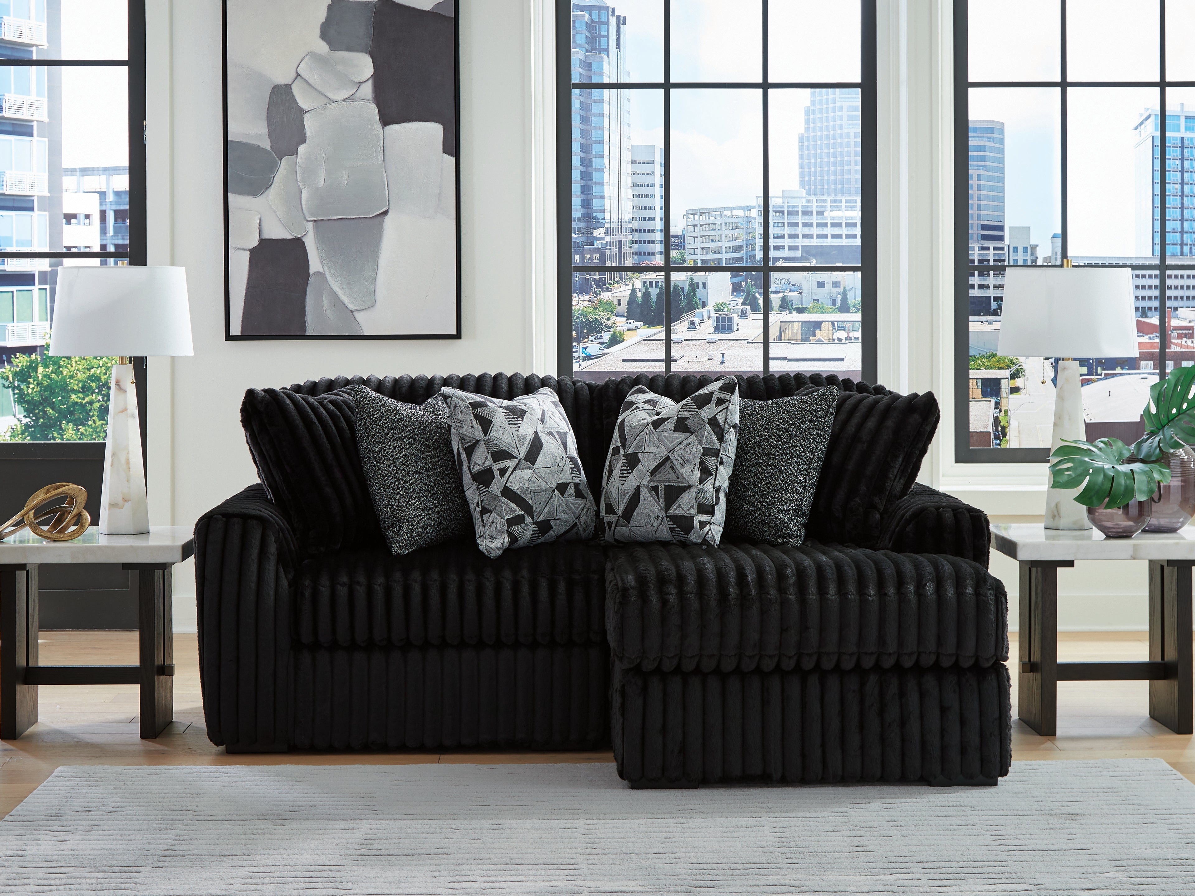 Midnight-Madness 2-Piece Sectional with Chaise - 98103S14