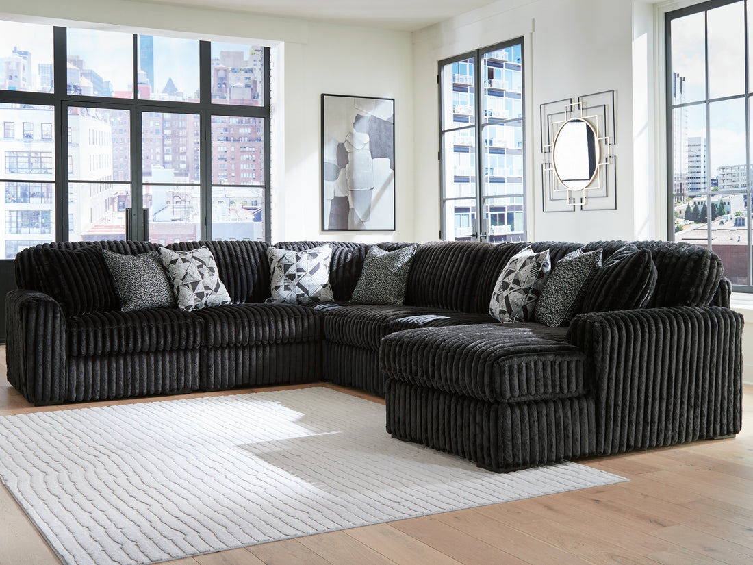 Midnight-Madness 6-Piece Sectional with Chaise - 98103S24