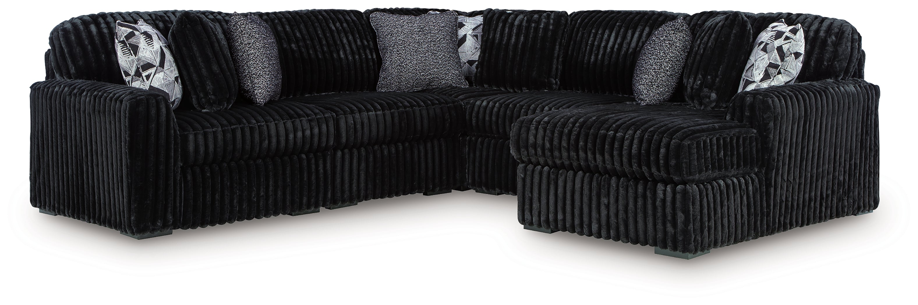 Midnight-Madness 6-Piece Sectional with Chaise - 98103S24