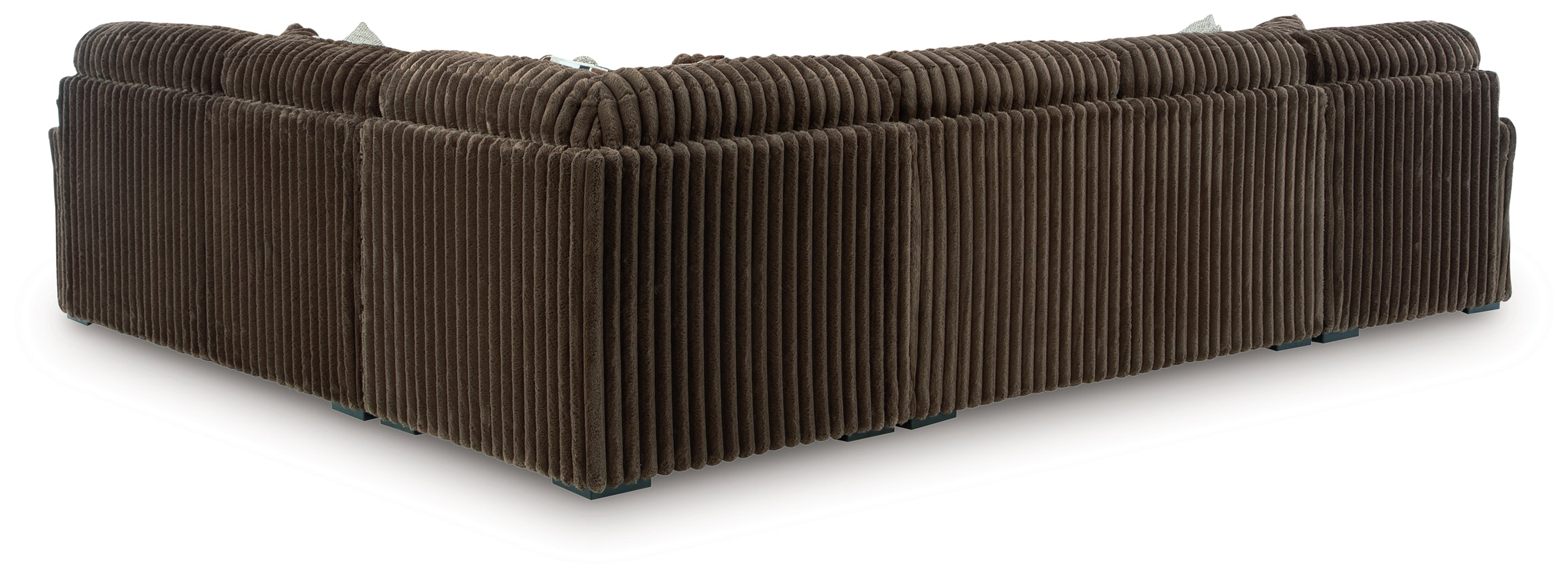 Midnight-Madness Chocolate 4-Piece Sectional with Chaise - 98104S4