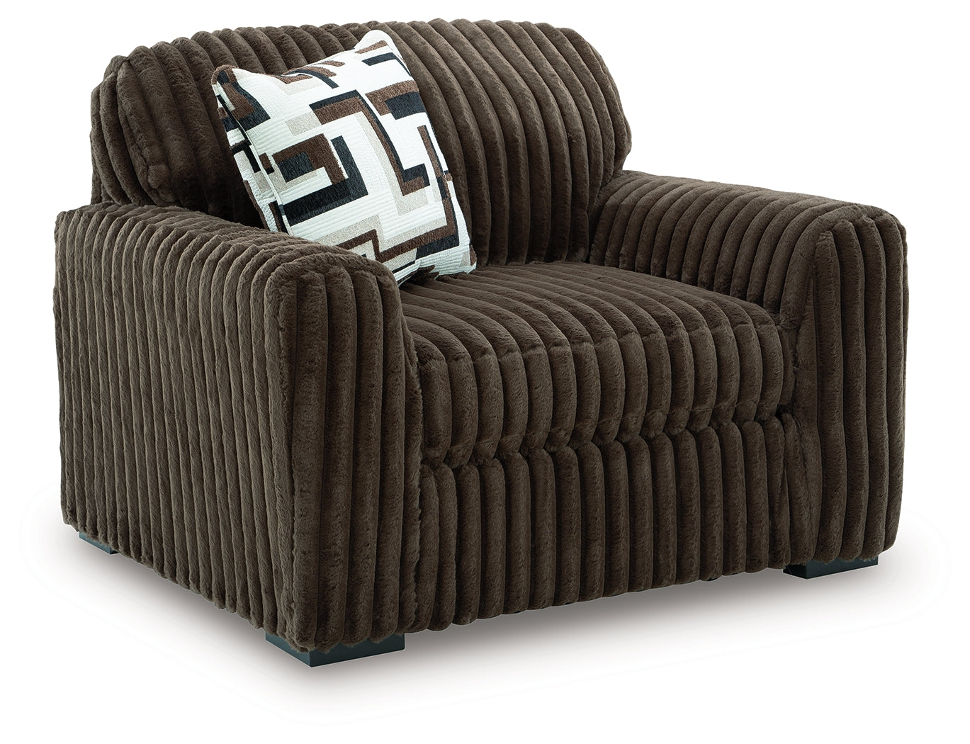 Midnight-Madness Chocolate Oversized Chair - 9810423