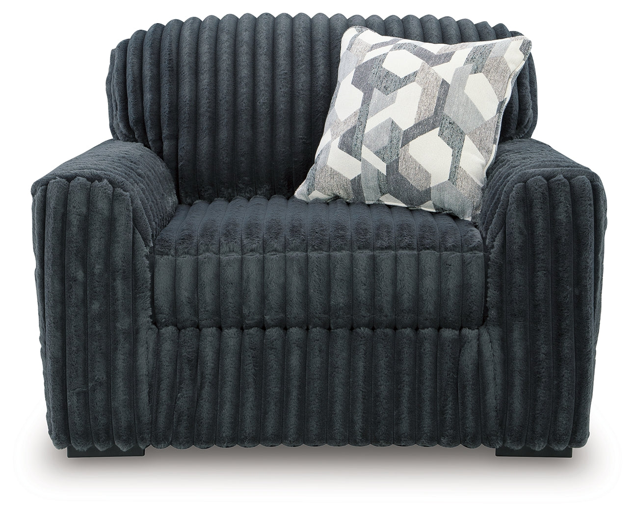 Midnight-Madness Gunmetal Oversized Chair - 9810523