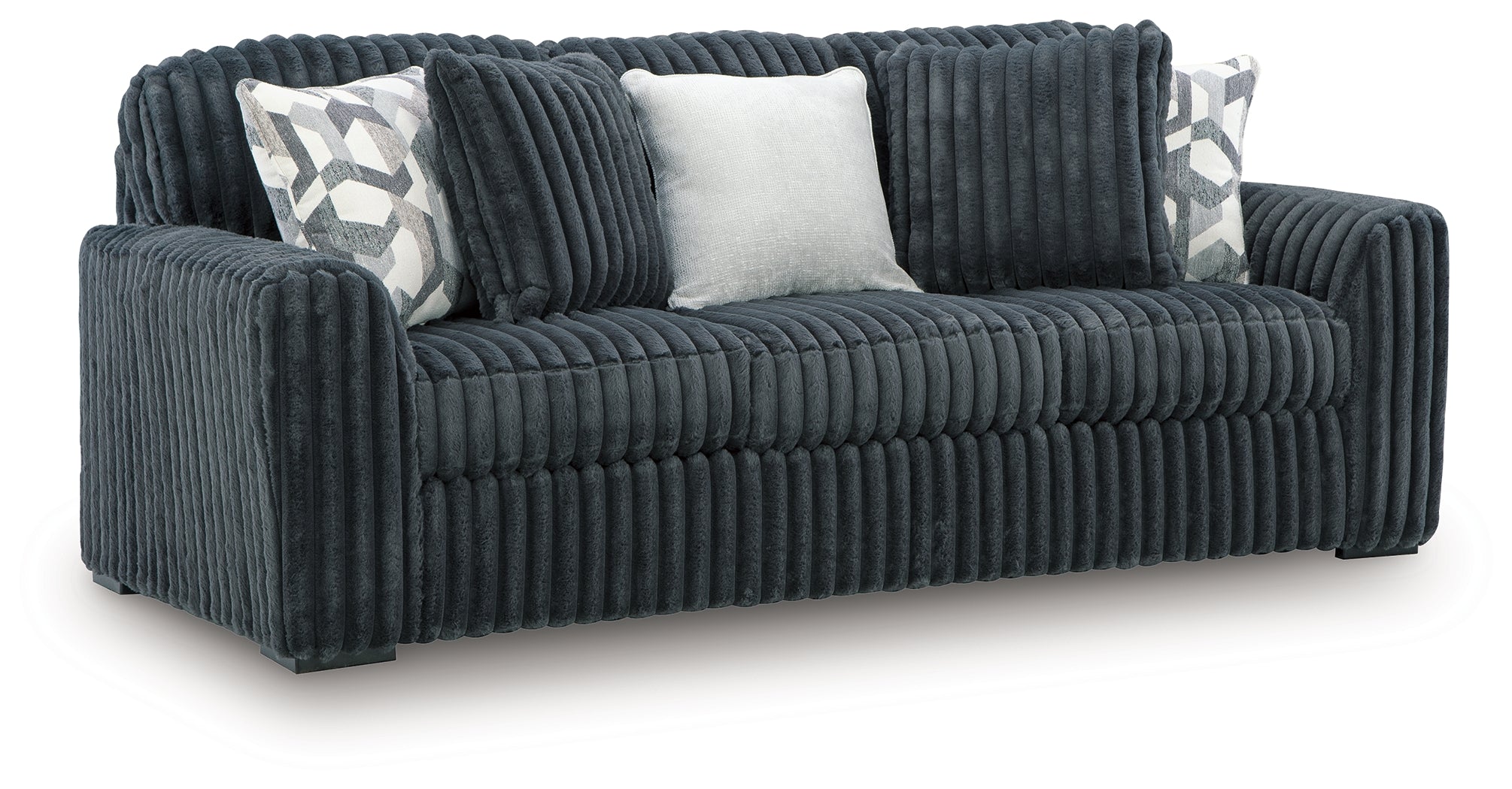 Midnight-Madness Gunmetal Sofa - 9810538