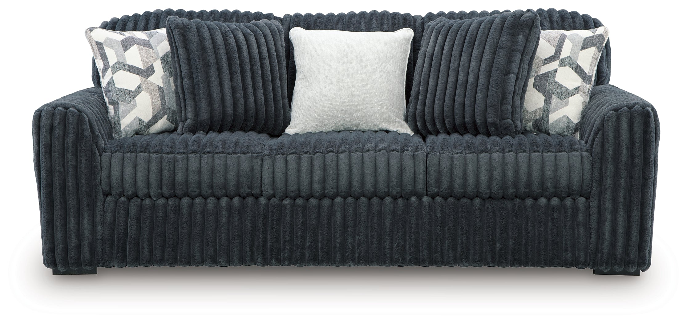 Midnight-Madness Gunmetal Sofa - 9810538