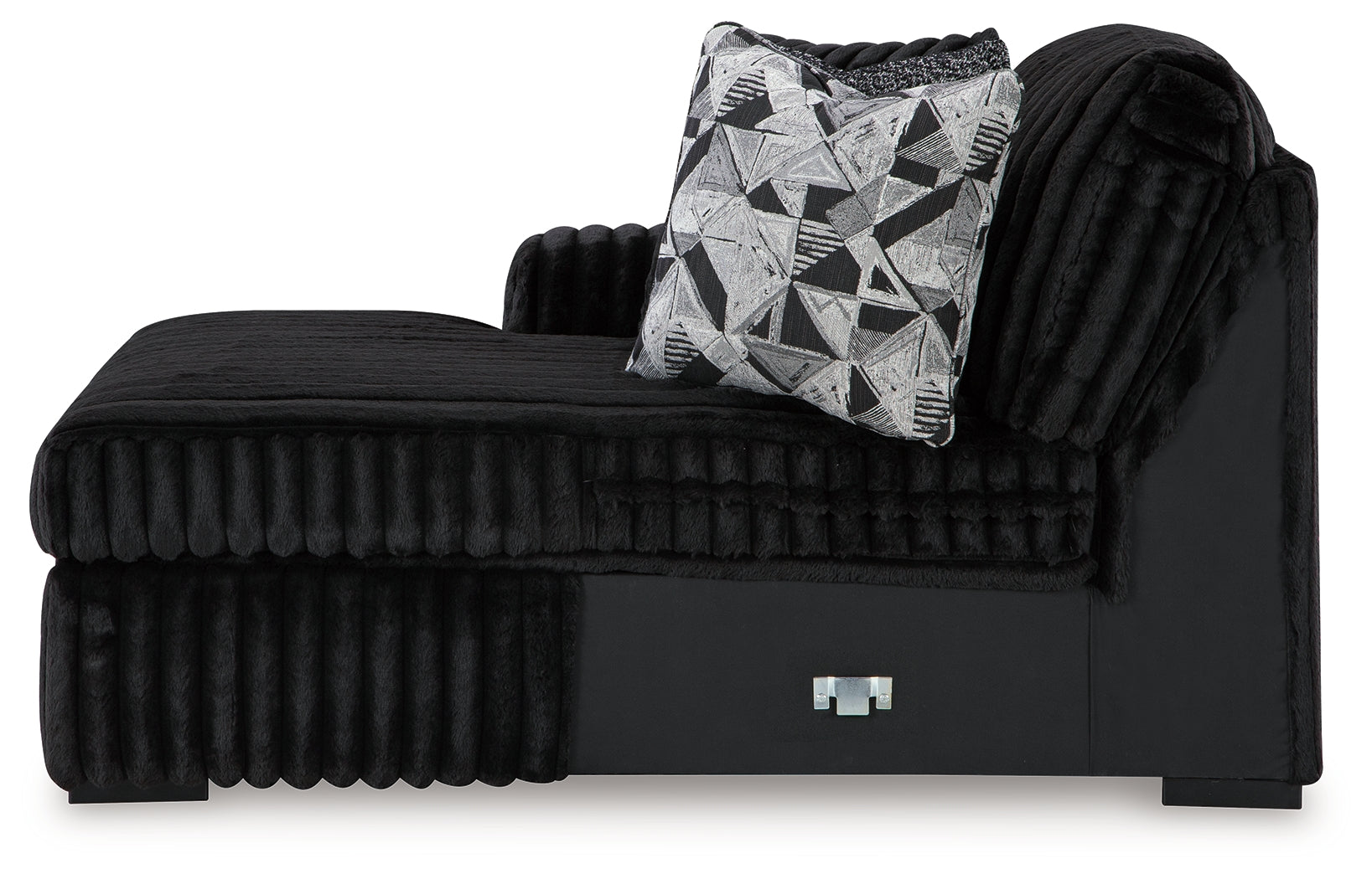 Midnight-Madness Onyx 3-Piece Sectional with Chaise - 98103S10