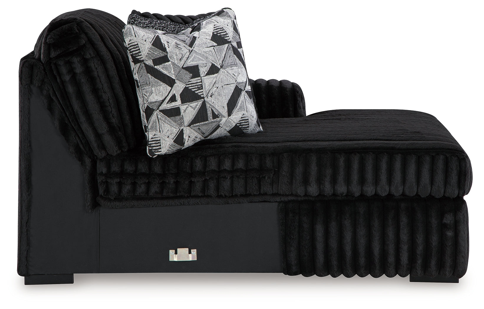 Midnight-Madness Onyx 3-Piece Sectional with Chaise - 98103S9