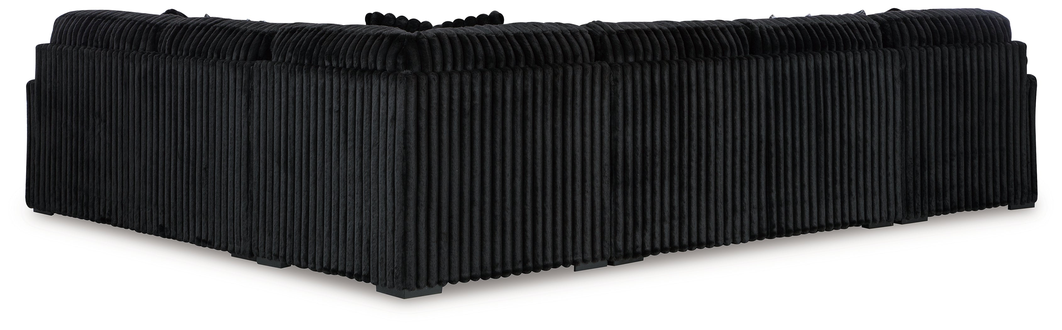 Midnight-Madness Onyx 4-Piece Sectional with Chaise - 98103S4