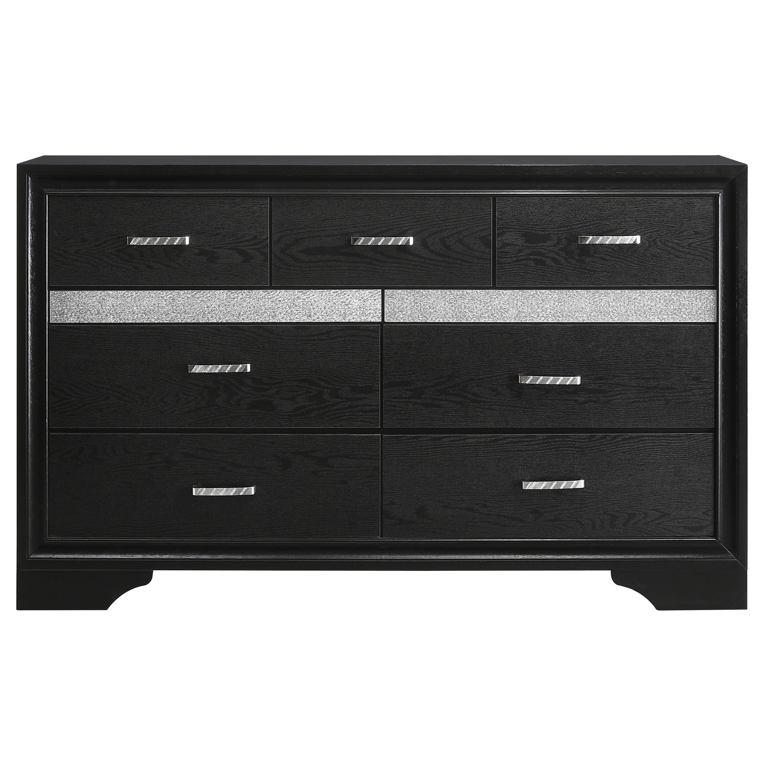Miranda 4-piece Eastern King Bedroom Set Black - 206360KE-S4