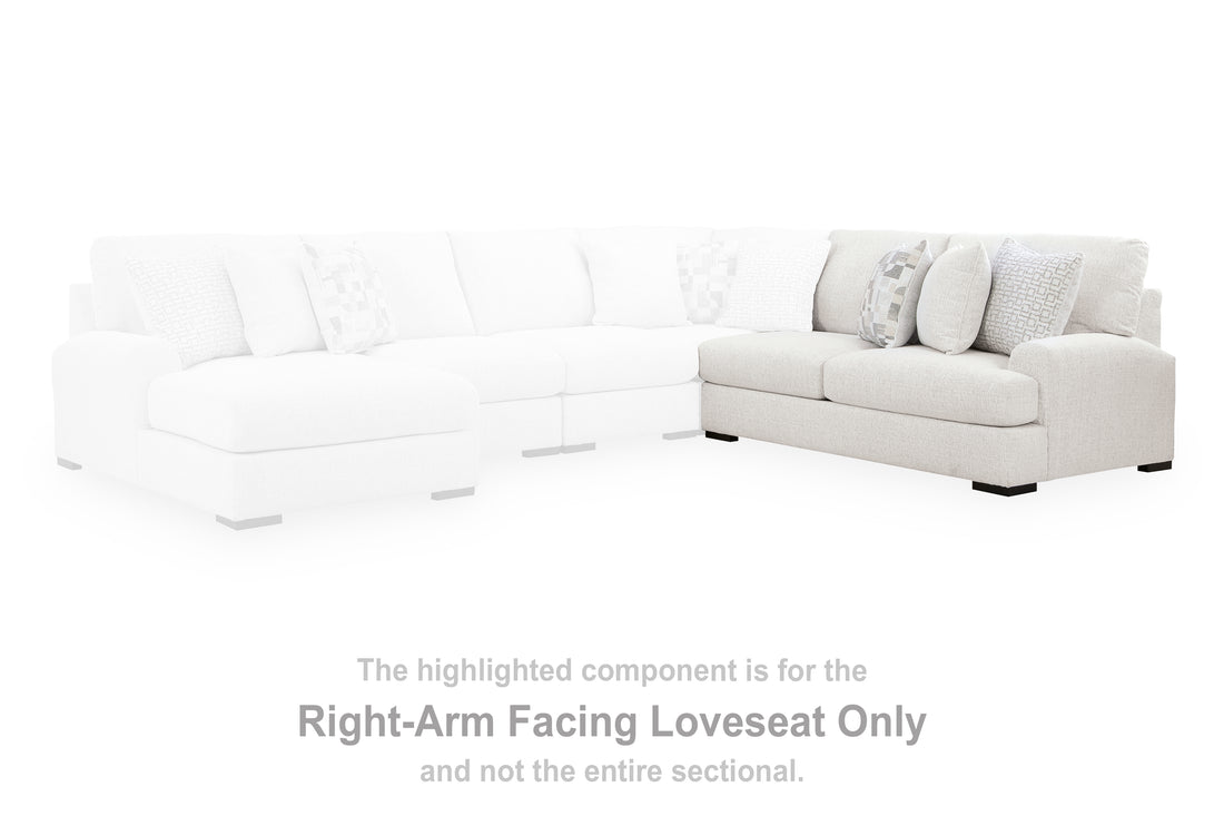 Misty-Lakes Chalk Right-Arm Facing Loveseat - PC6690656