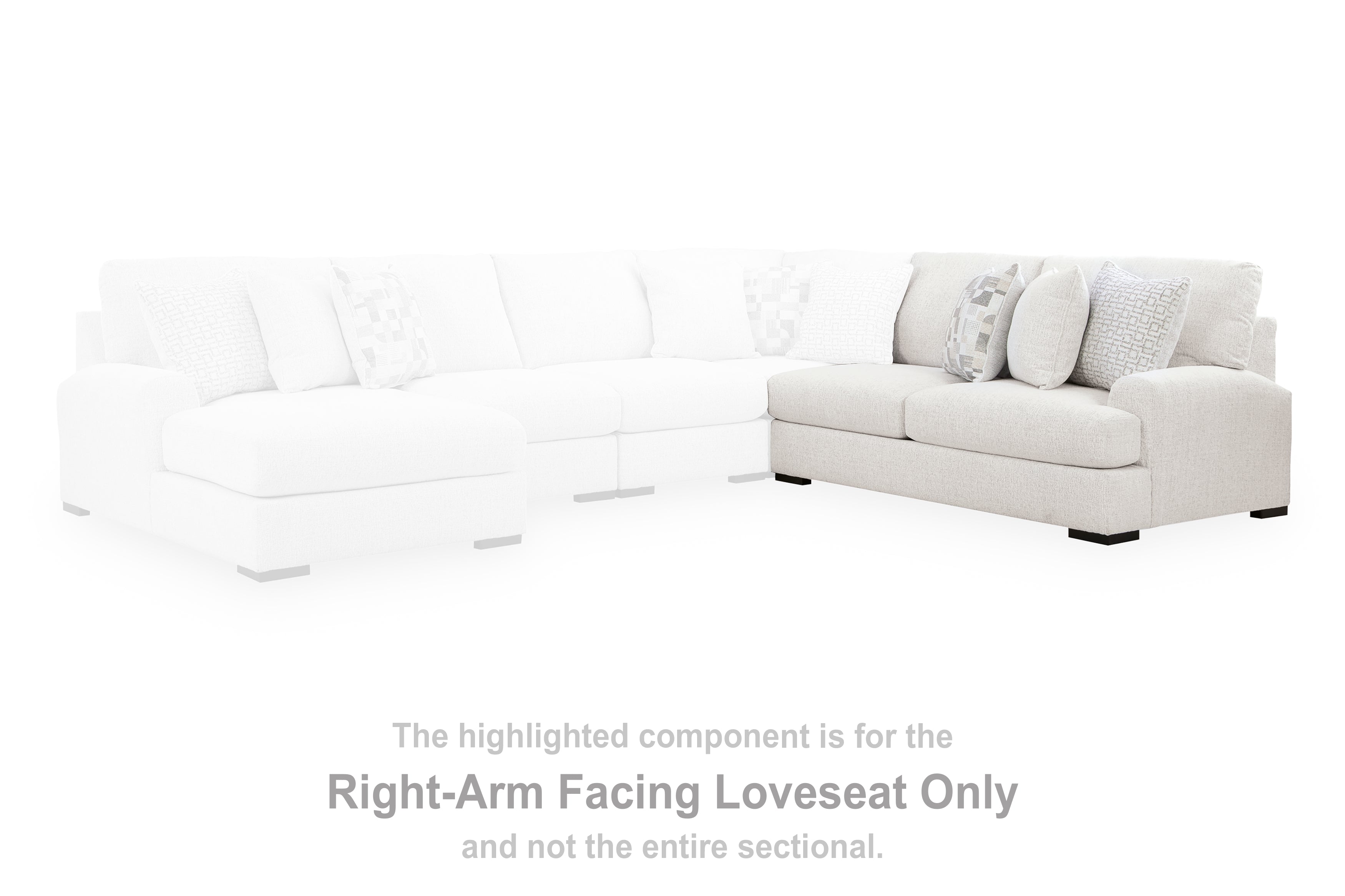 Misty-Lakes Chalk Right-Arm Facing Loveseat - PC6690656