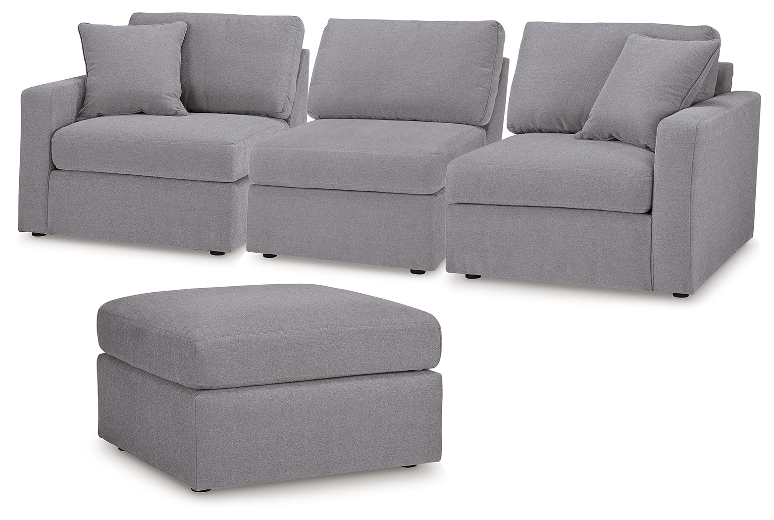 Modmax 3-Piece Sectional and Ottoman - 92104U4