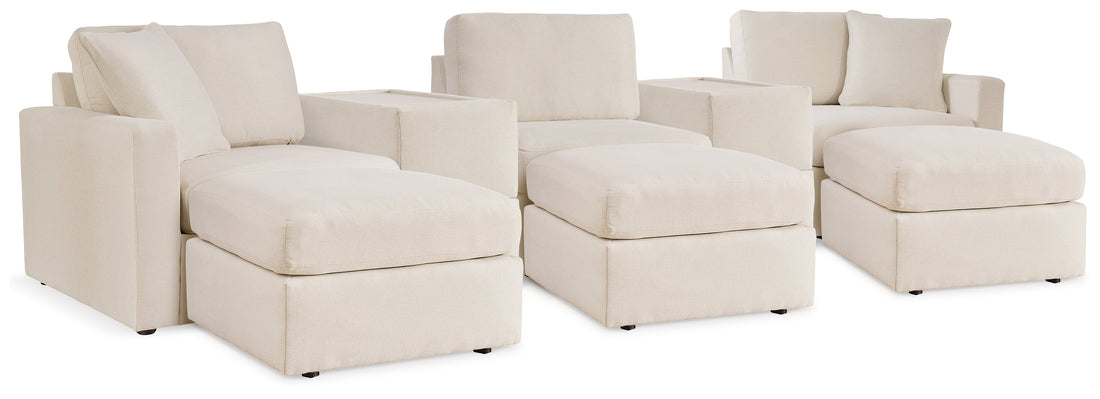 Modmax 5-Piece Sectional and 3 Ottomans - 92103U19
