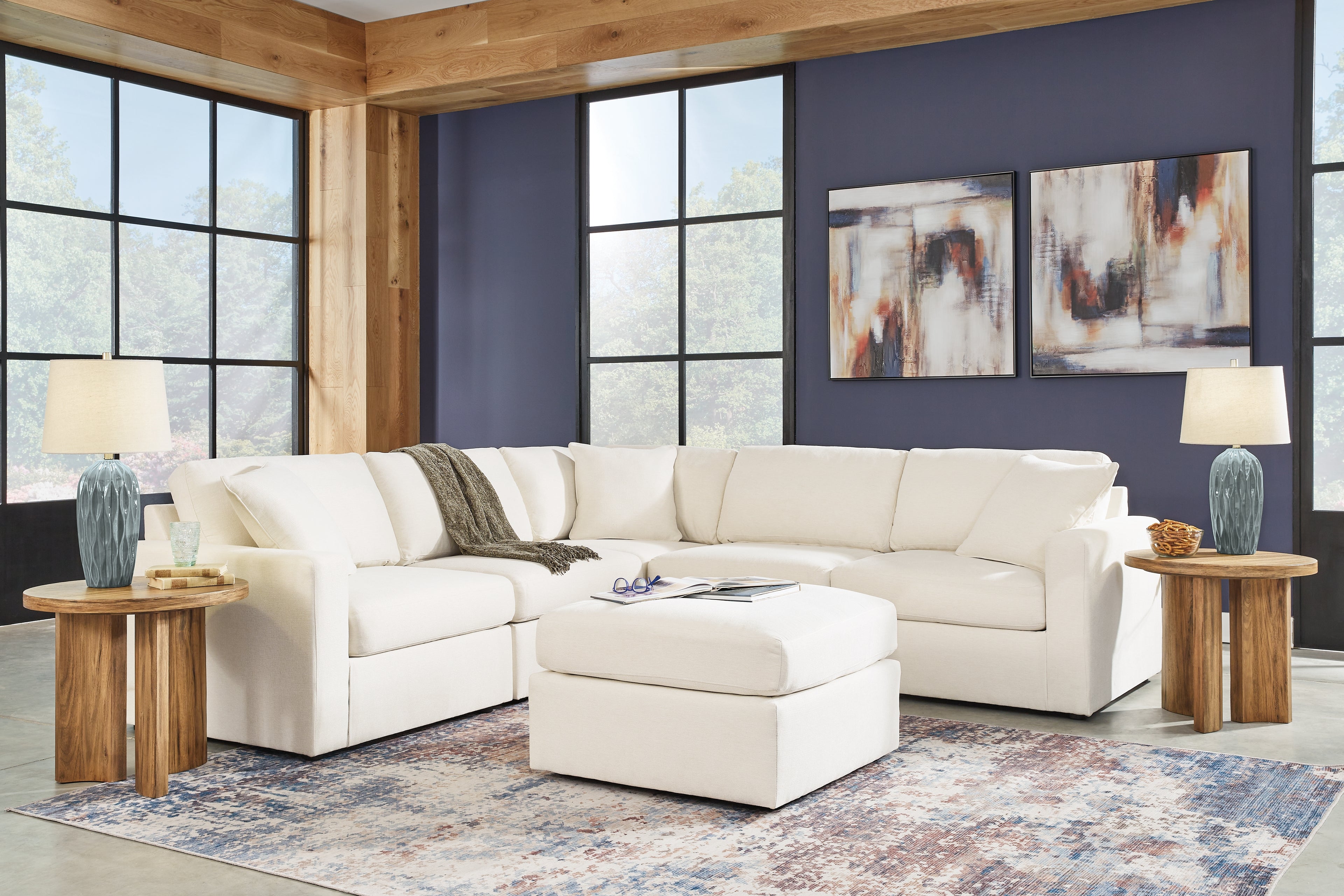 Modmax 5-Piece Sectional and Ottoman - 92103U14