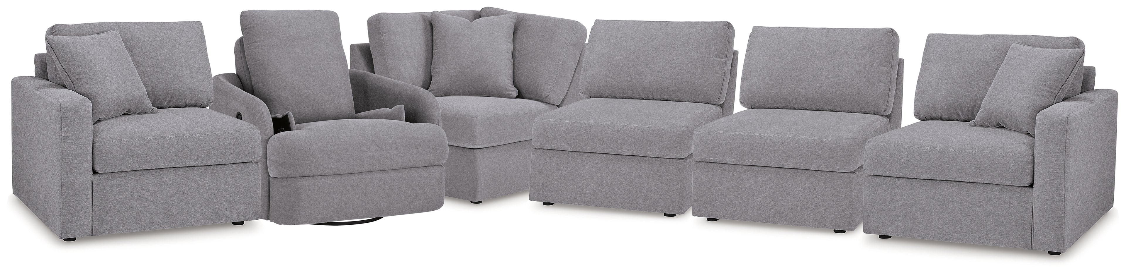 Modmax 5-Piece Sectional and Swivel Glider Recliner - 92104U15
