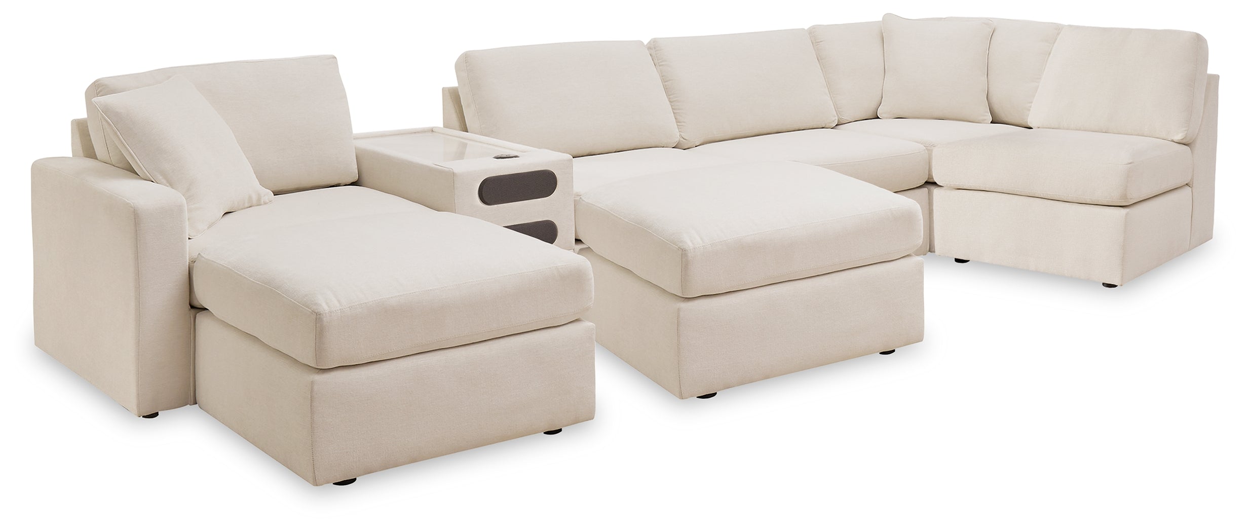 Modmax 6-Piece Sectional and 2 Ottomans - 92103U8