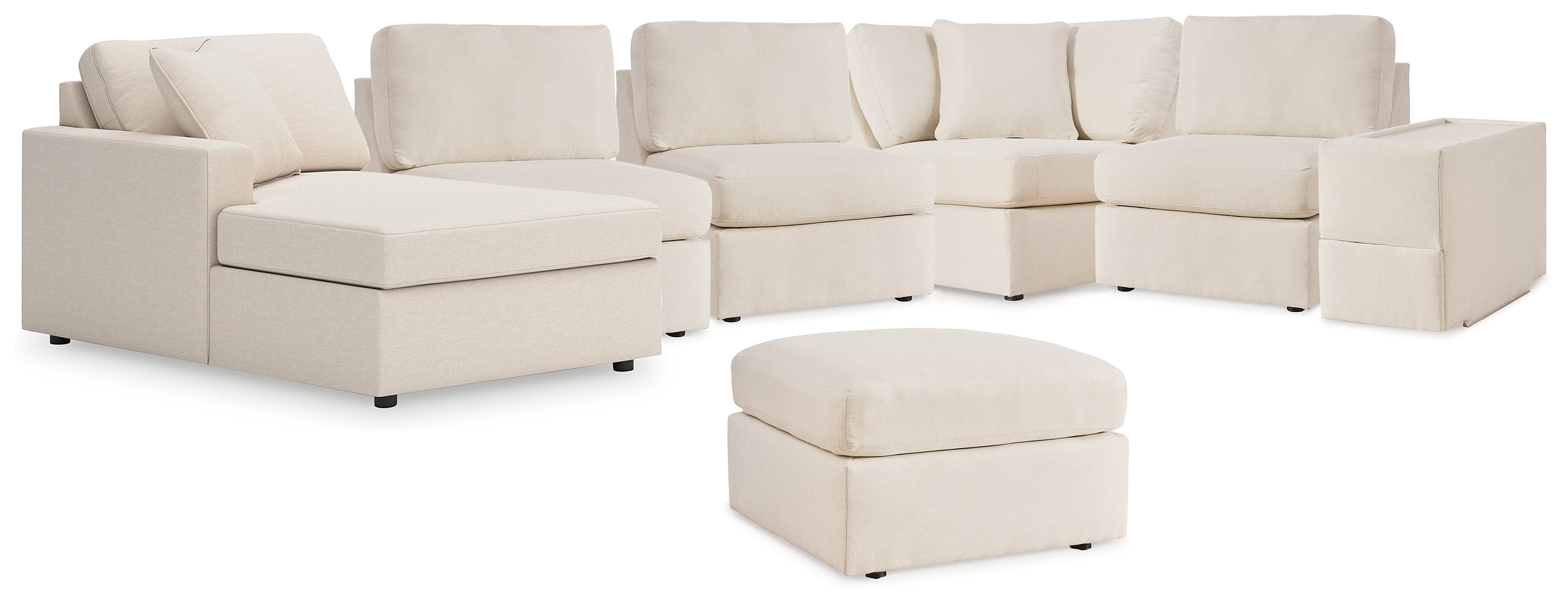 Modmax 6-Piece Sectional with Chaise and Ottoman - 92103U6