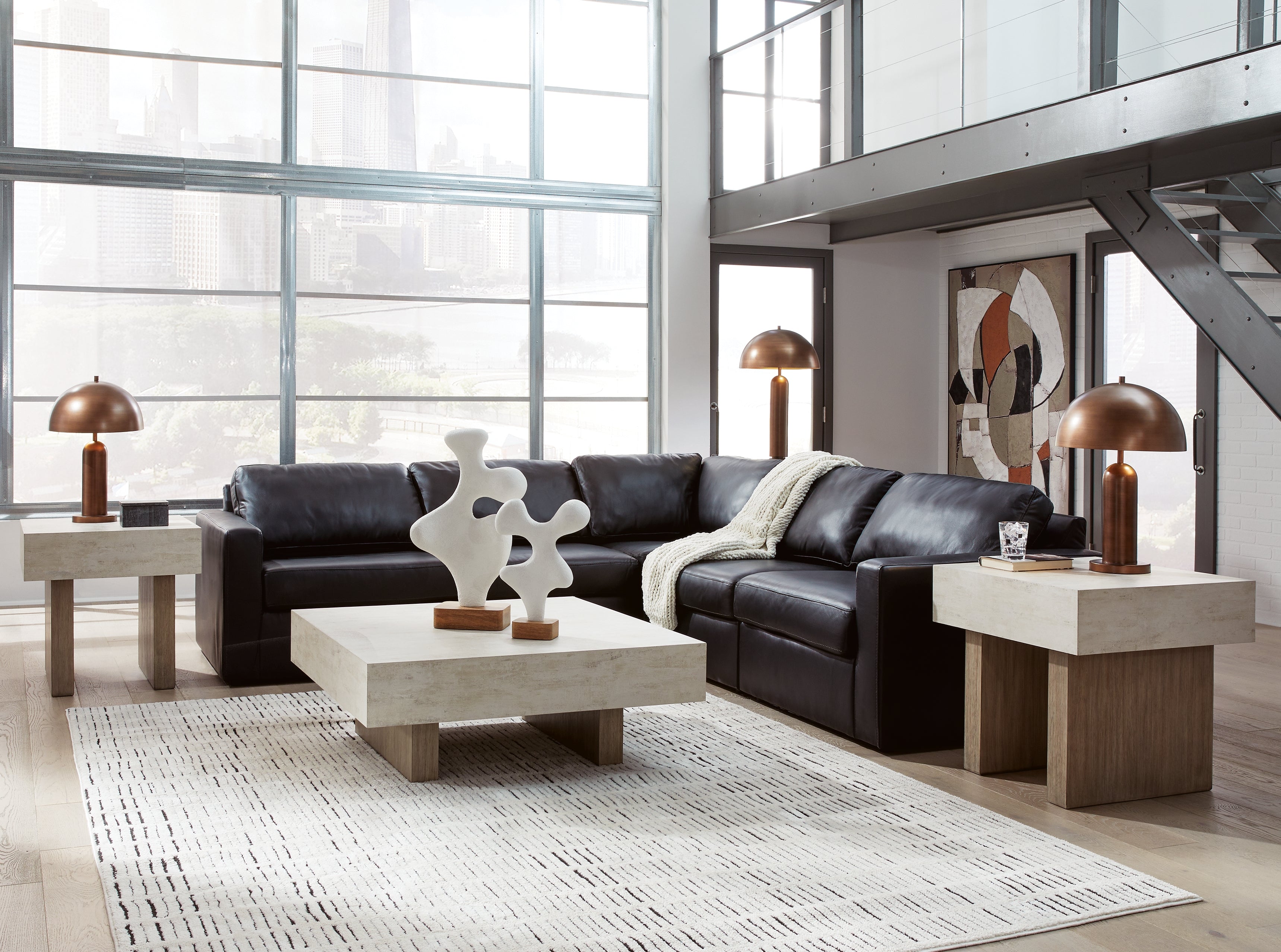 ModMax II Black 5-Piece Sectional - 74305S6