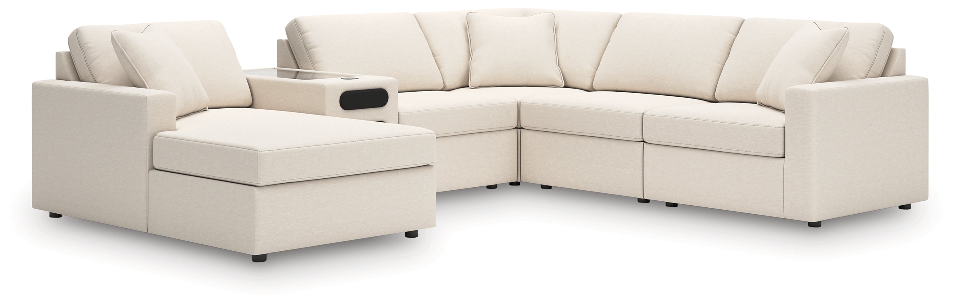 Modmax Oyster 6-Piece Sectional with Audio System and Chaise - 92103S50