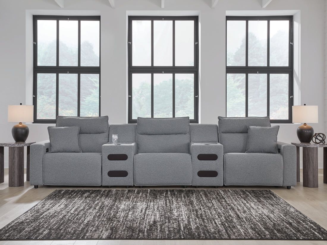 Modmax Salt and Pepper 5-Piece Power Reclining Sectional - 65906S13