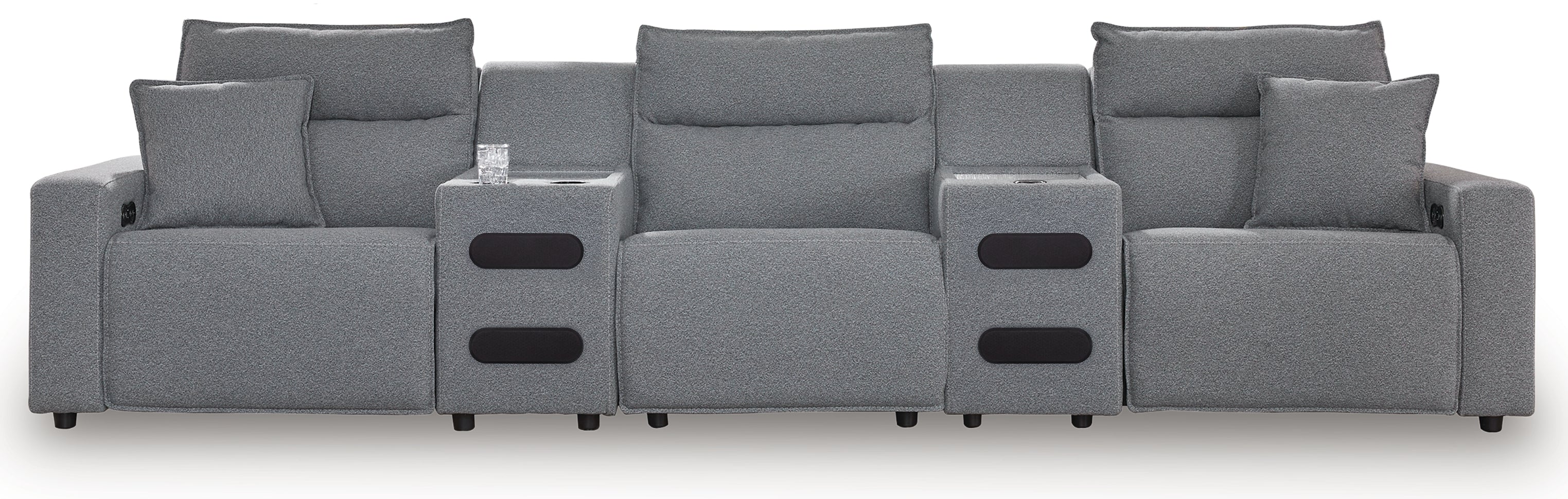 Modmax Salt and Pepper 5-Piece Power Reclining Sectional - 65906S13