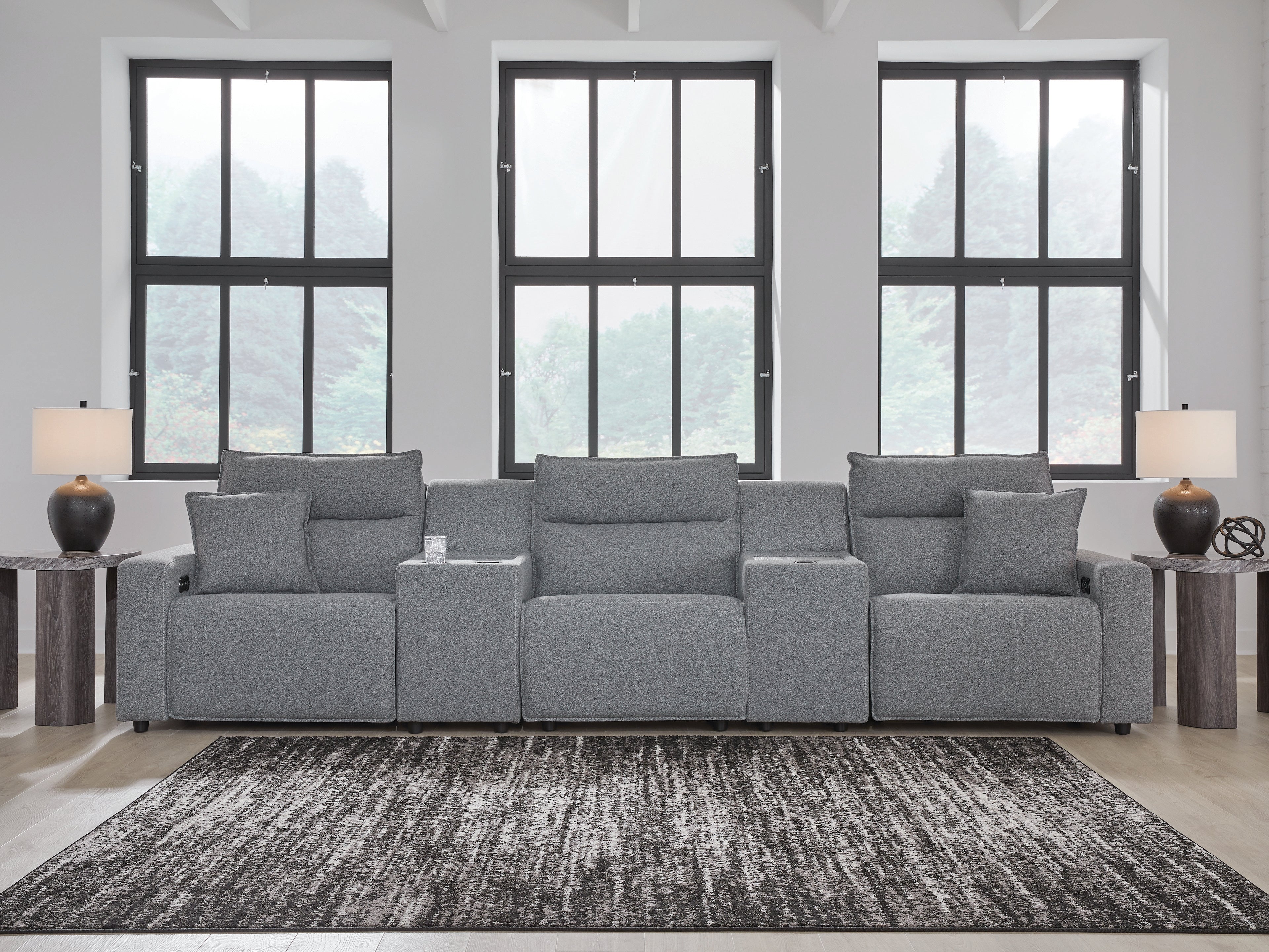 Modmax Salt and Pepper 5-Piece Power Reclining Sectional - 65906S14