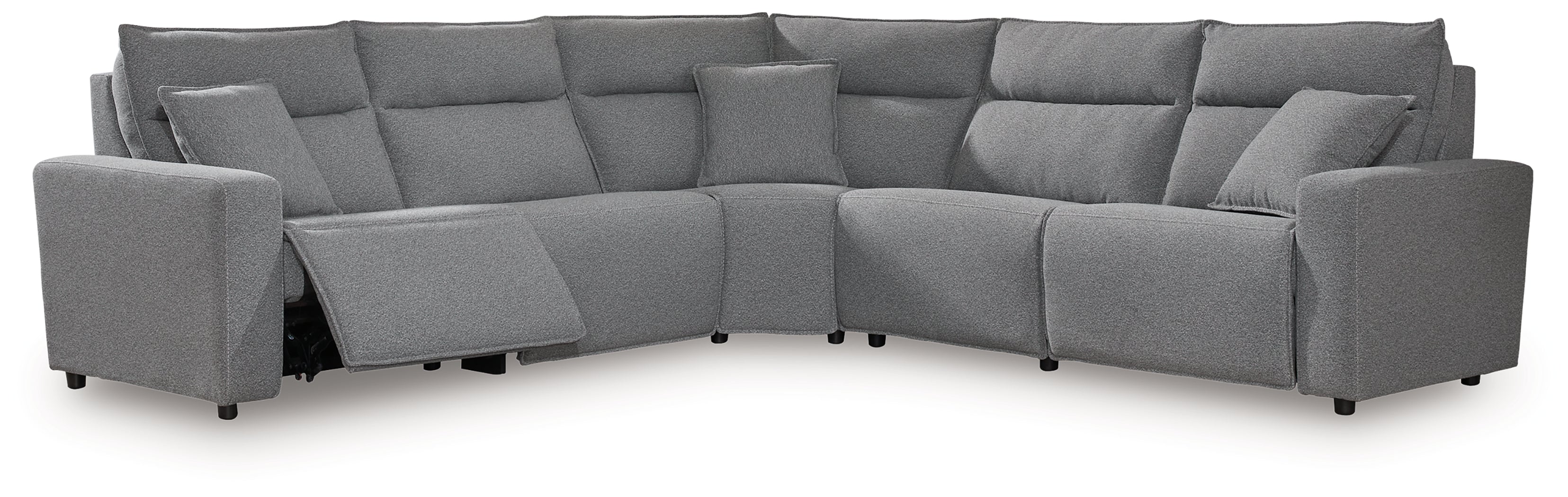 Modmax Salt and Pepper 5-Piece Power Reclining Sectional - 65906S8