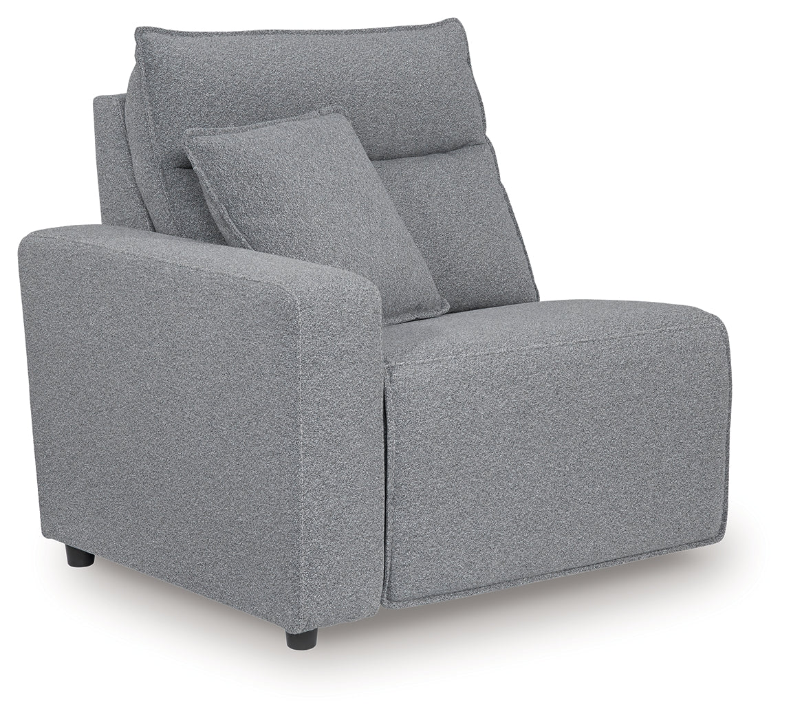 Modmax Salt and Pepper Left-Arm Facing Power Recliner - 6590658