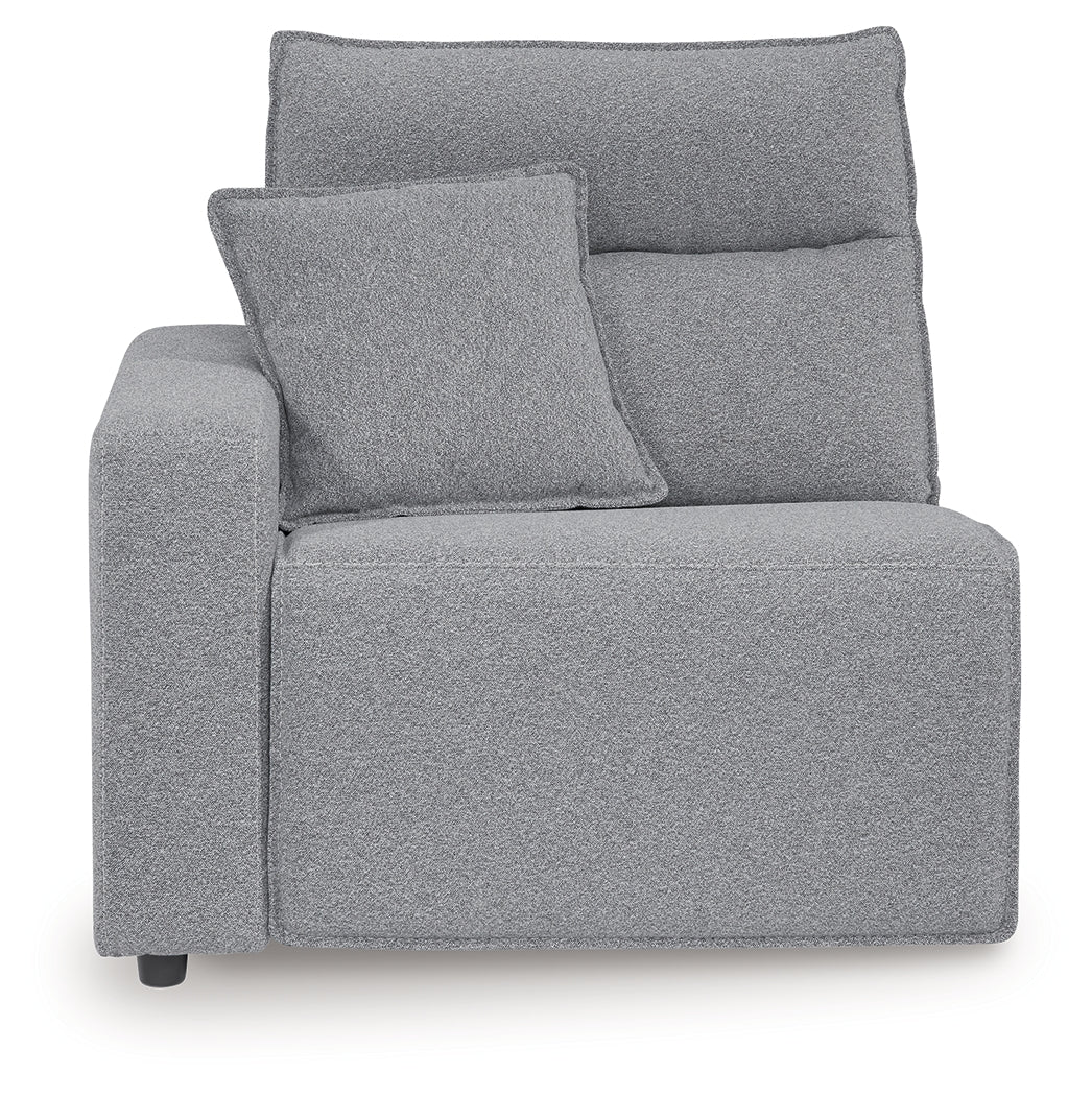 Modmax Salt and Pepper Left-Arm Facing Power Recliner - 6590658