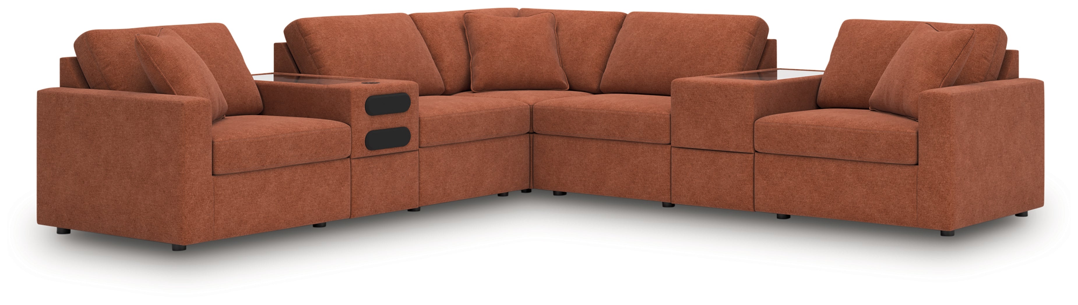 Modmax Spice 7-Piece Balanced Sectional with Audio and Storage Consoles - 92102S69