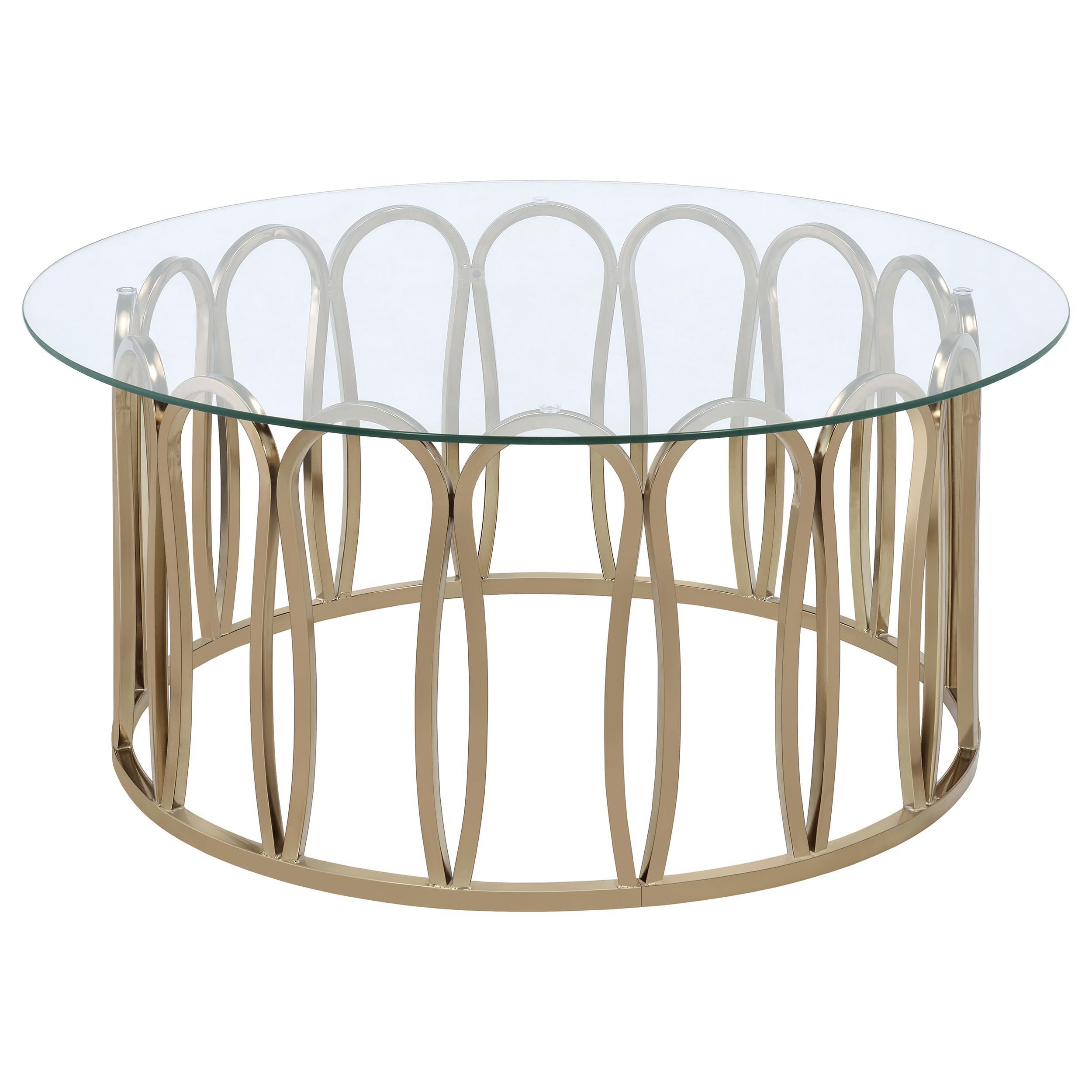 Monett 2-piece Coffee and End Table Set Chocolate Chrome - 708058-S2