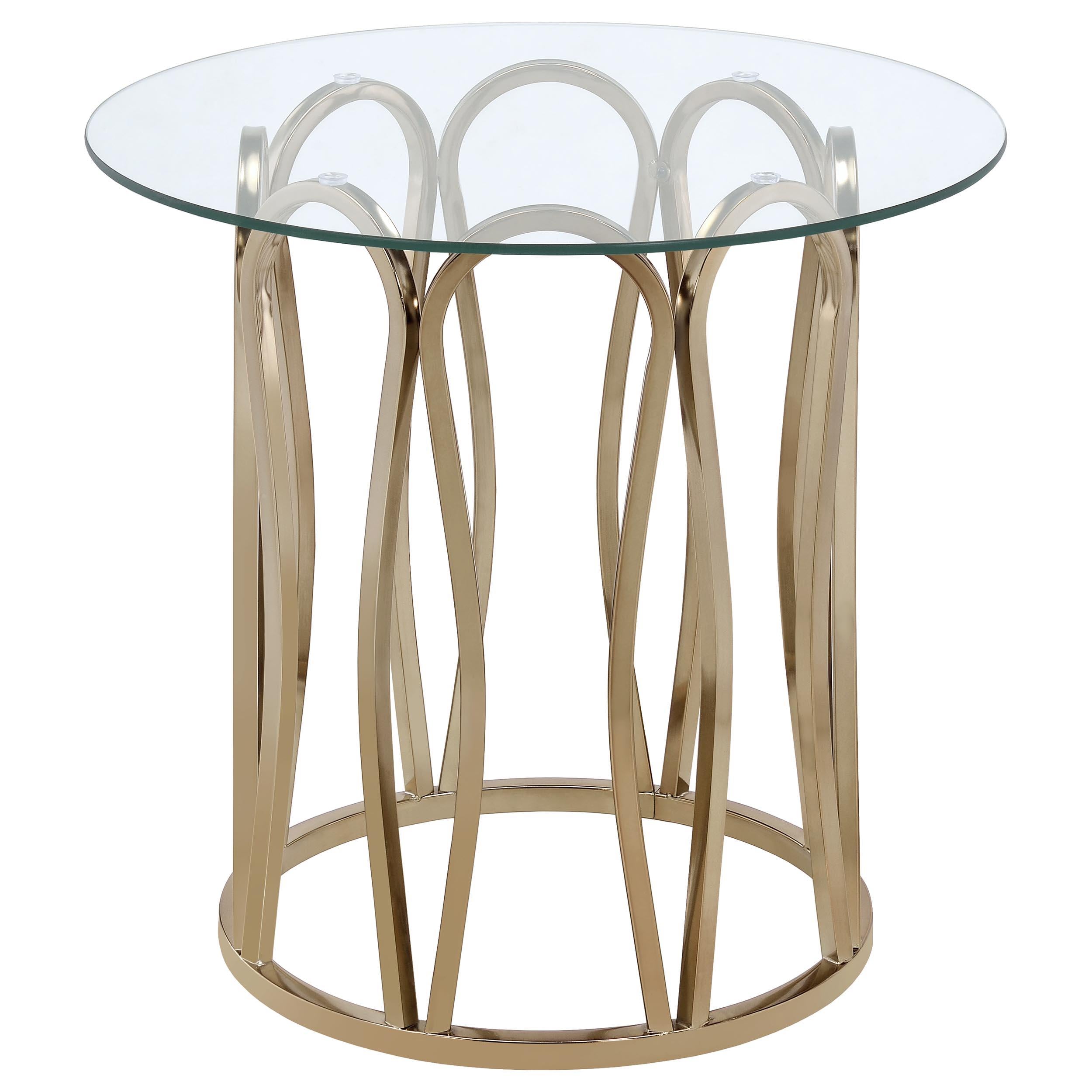 Monett 3-piece Coffee and End Table Set Chocolate Chrome - 708058-S3