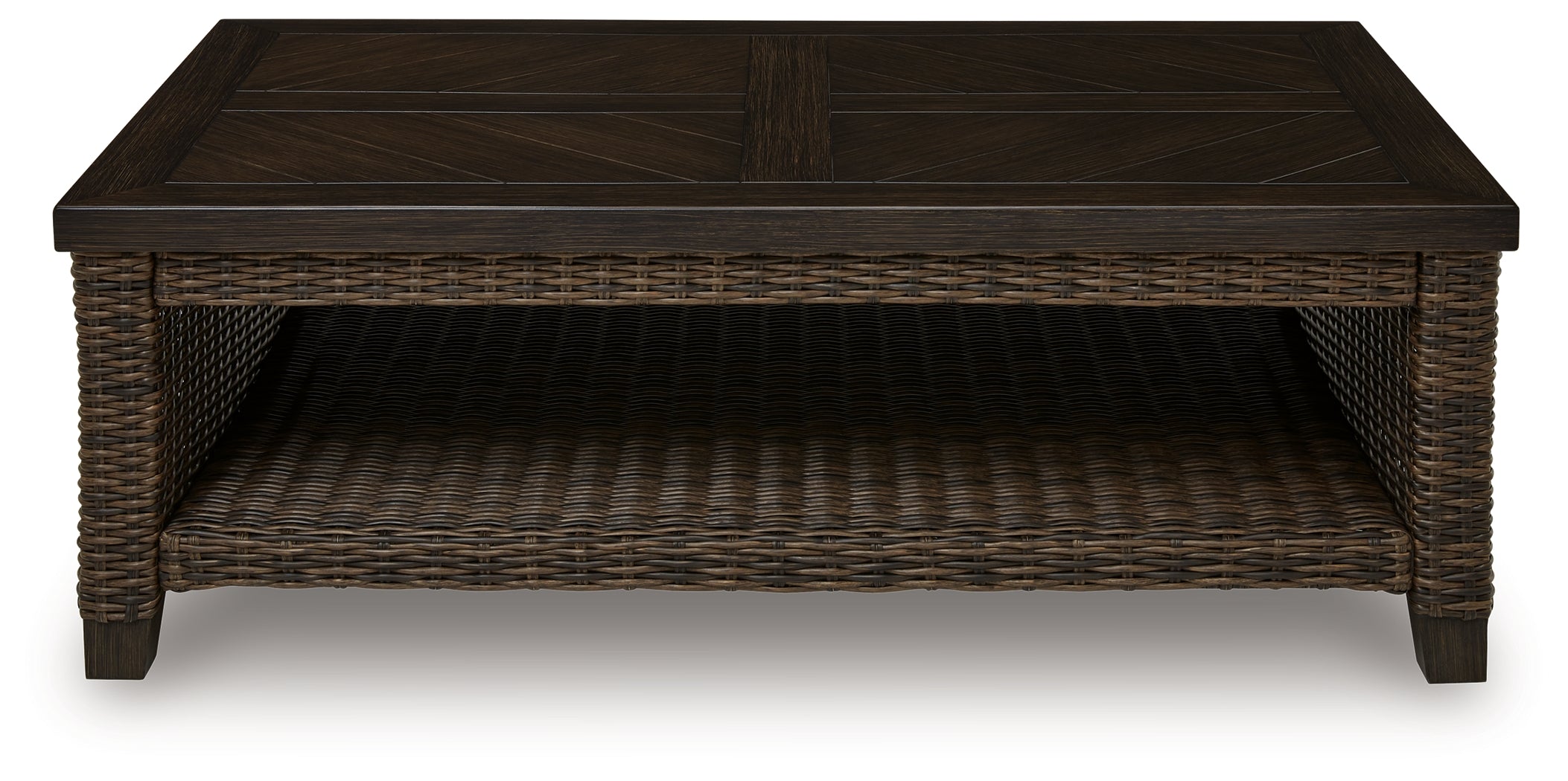 Monterey Point Dark Brown Outdoor Coffee Table - PCP760-701