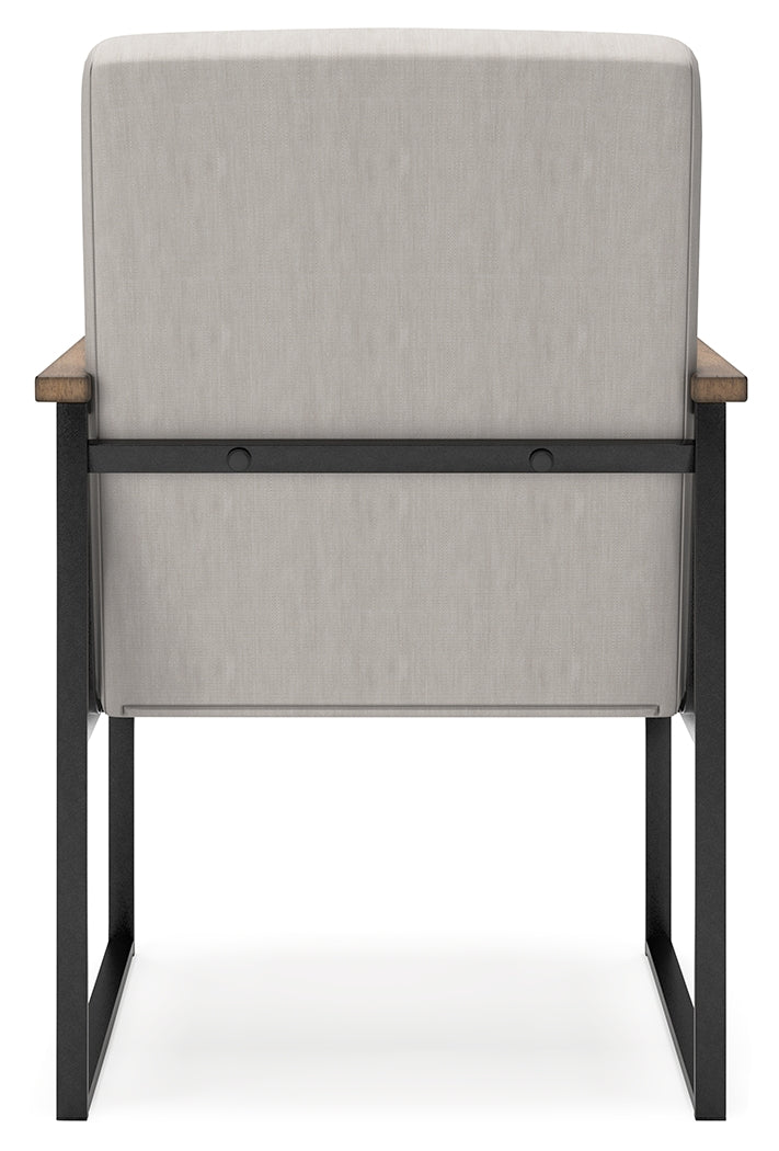 Montia Home Office Desk with Chair in Light Brown - PKG018522