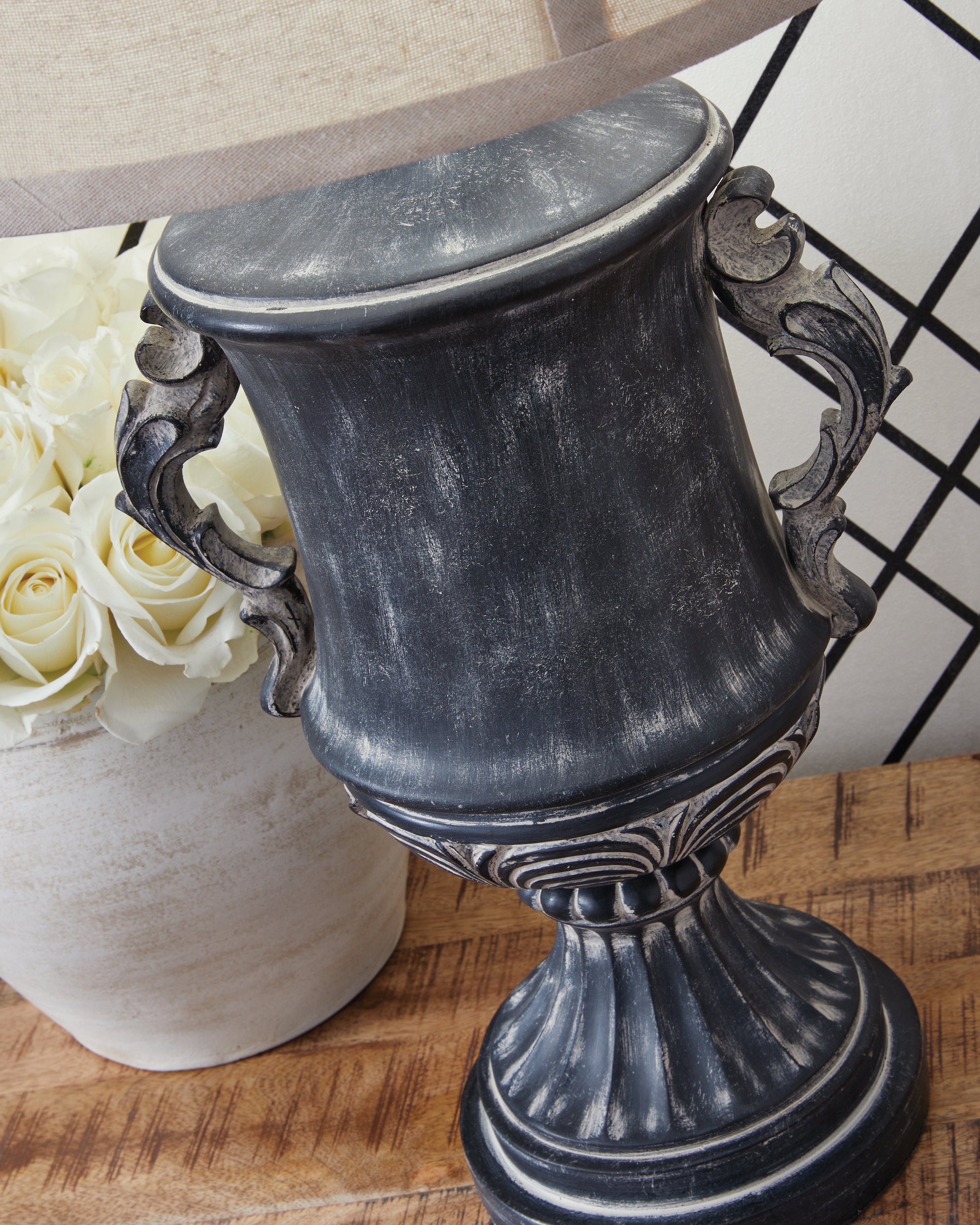 Morvanford Antique Black Table Lamp - L235834