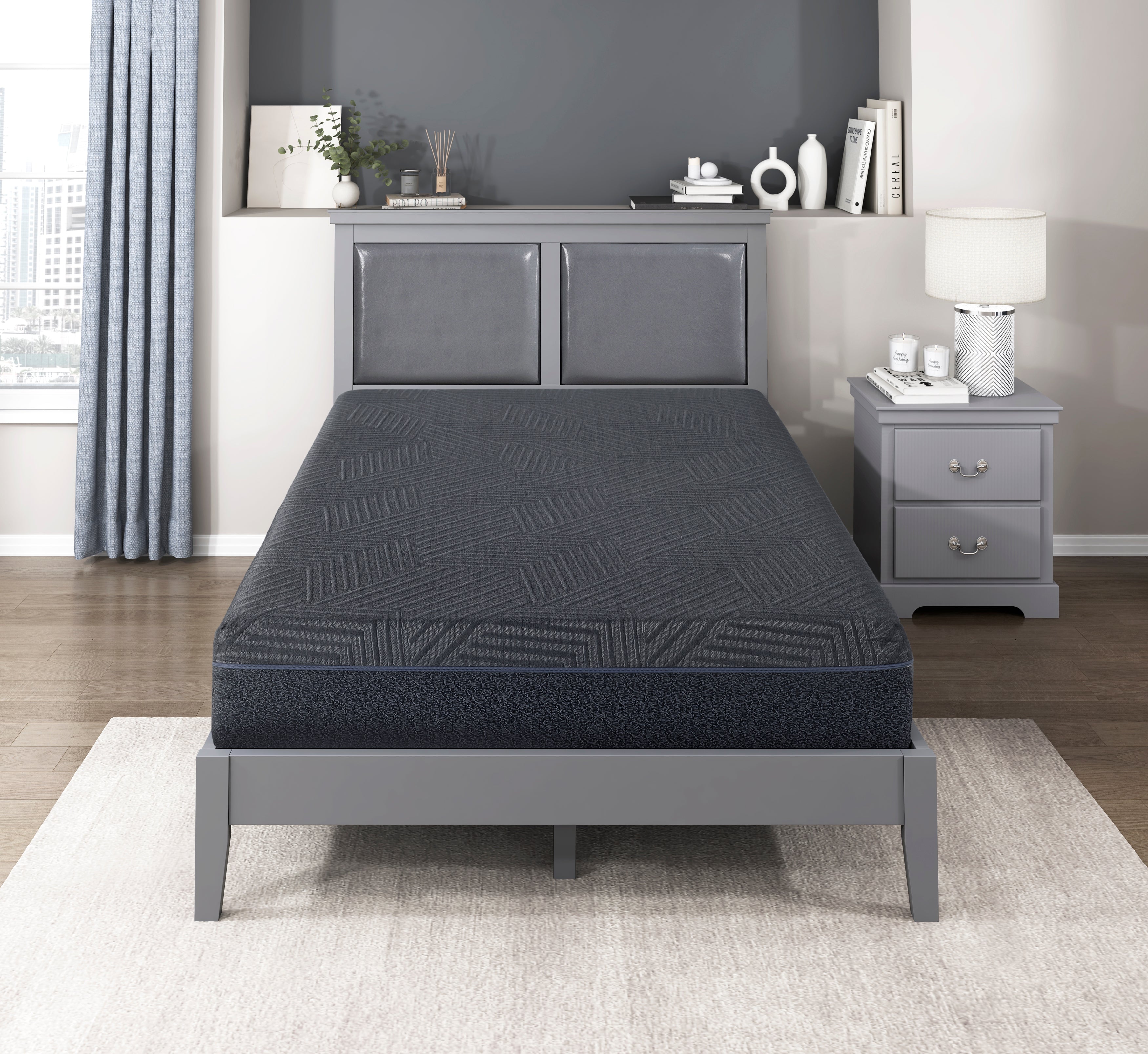 MT-UNG11EK 11" Eastern King Green Tea Gel-Infused Memory Foam Mattress - MT-UNG11EK