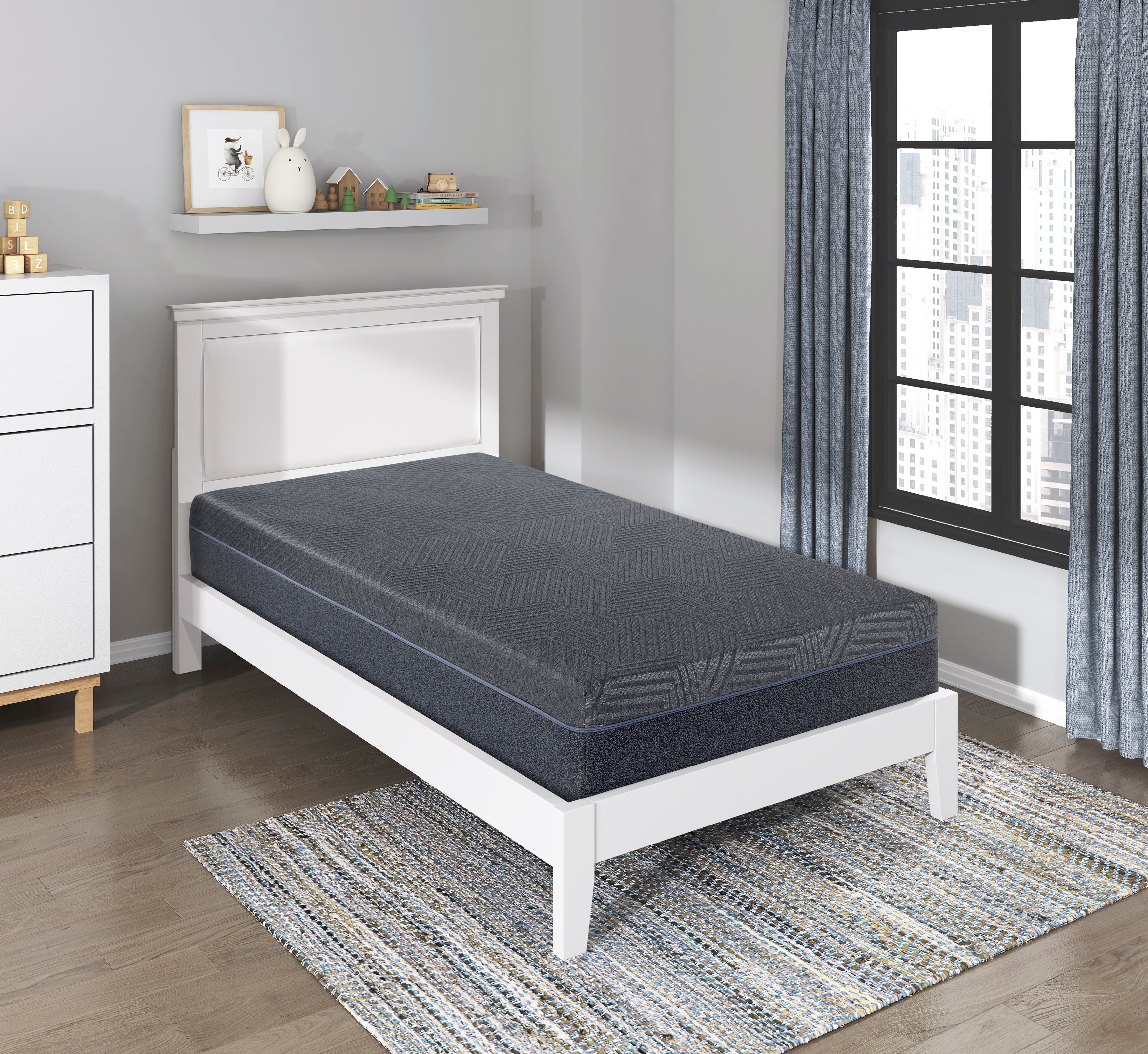 MT-UNG11T 11" Twin Green Tea Gel-Infused Memory Foam Mattress - MT-UNG11T