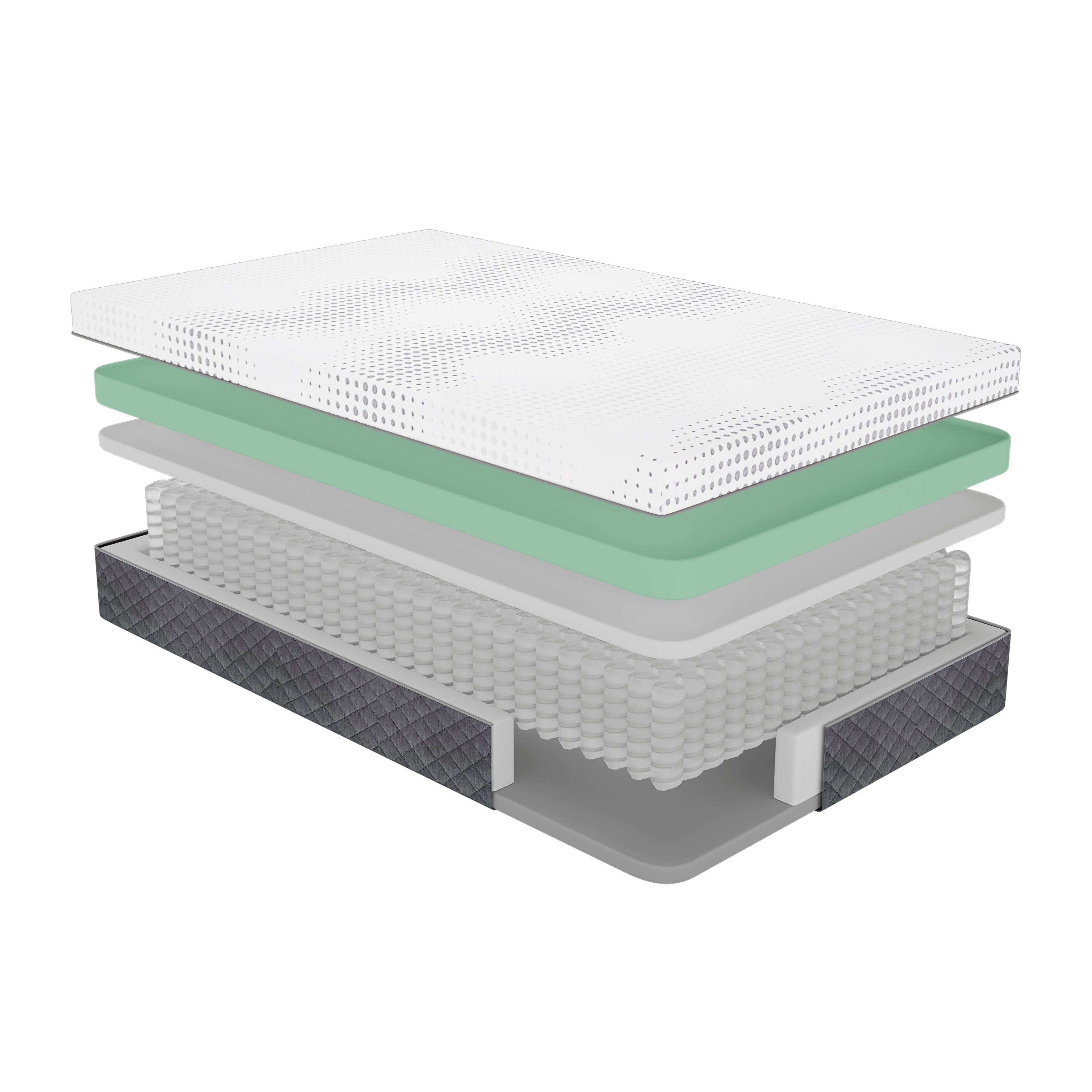 MT-UNH12F 12" Full Green Tea Gel-Infused Memory Foam Hybrid Mattress - MT-UNH12F