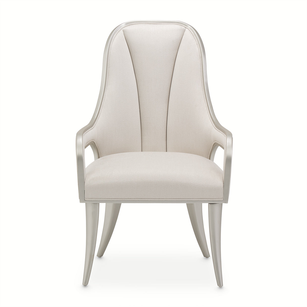 Penthouse Ash Gray Dining Arm Chair