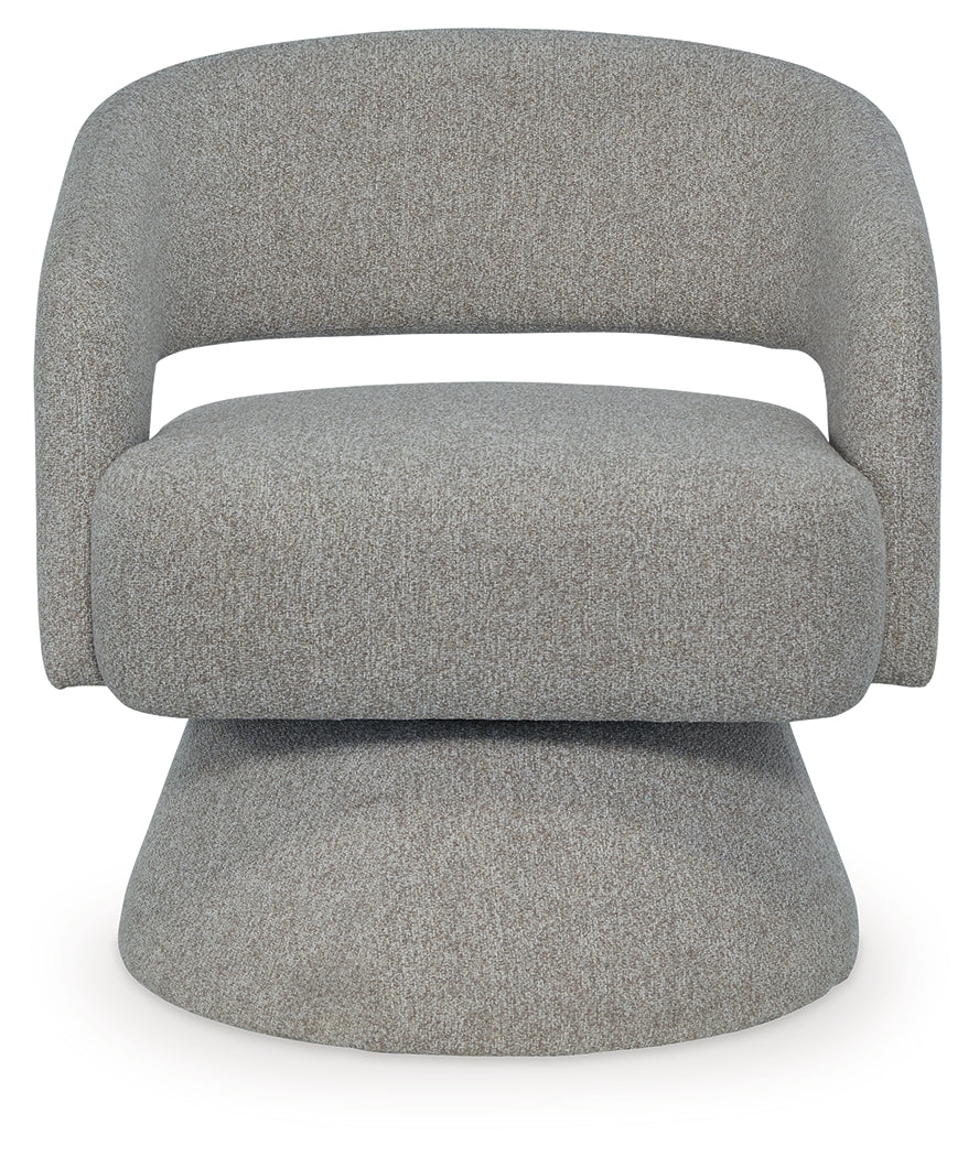 Nashkins Pebble Swivel Accent Chair - A3000757