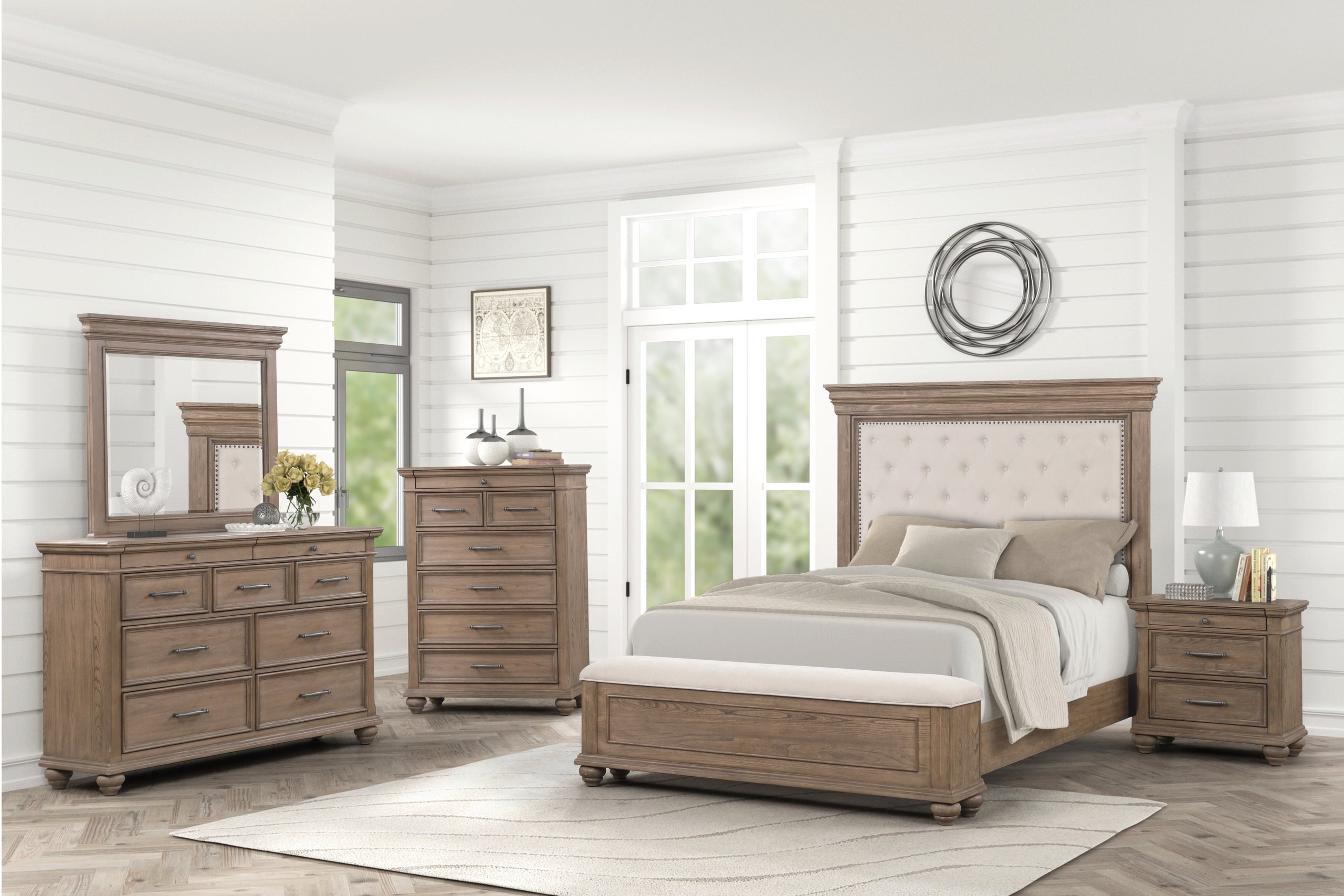 NASHVILLE - 4pc Bedroom Set - Queen, King *Queen 4pc - NASHVILLE 4pc or 5pc Bedroom Set Queen 4pc