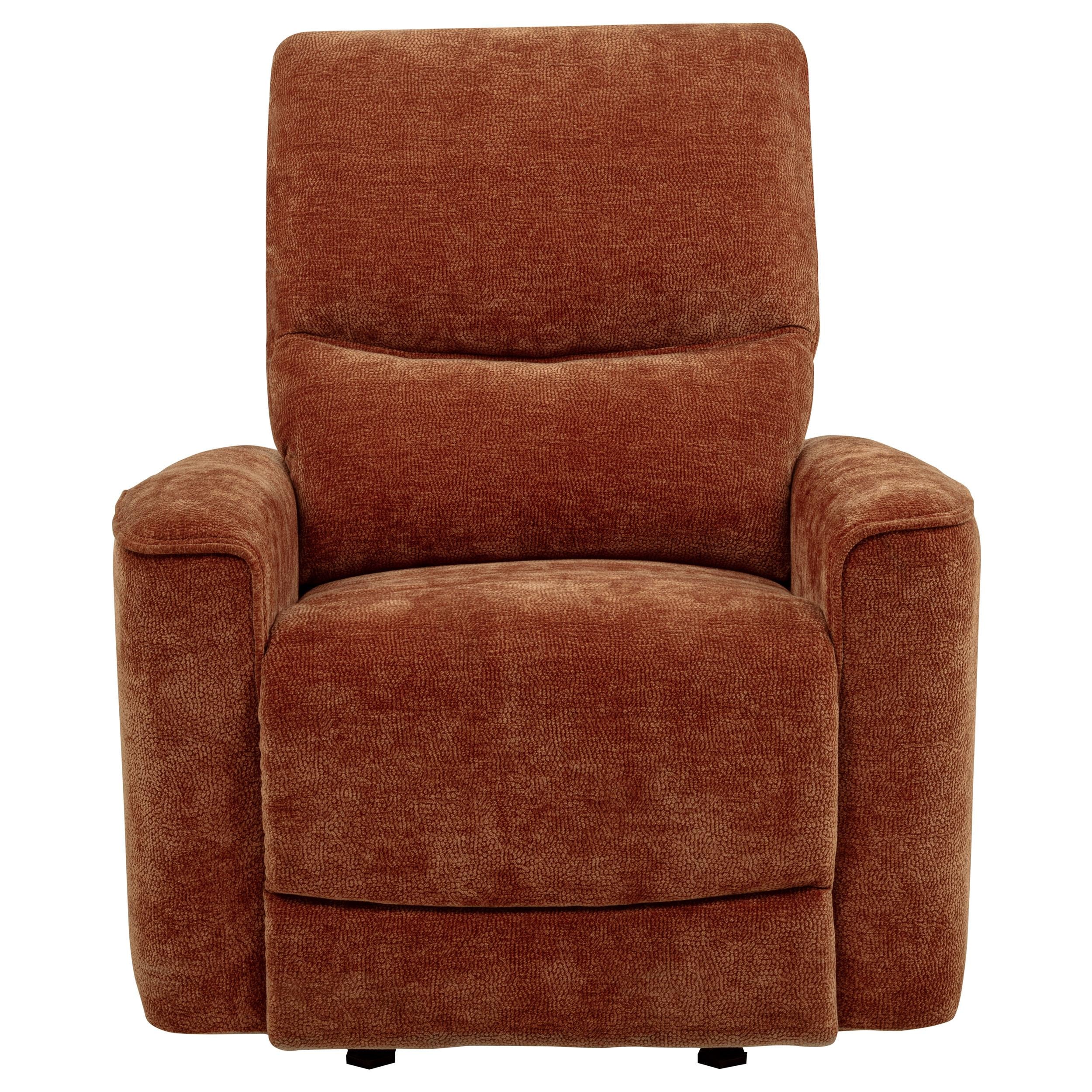 Navarro Chenille Upholstered Glider Recliner Burnt Orange - 609576