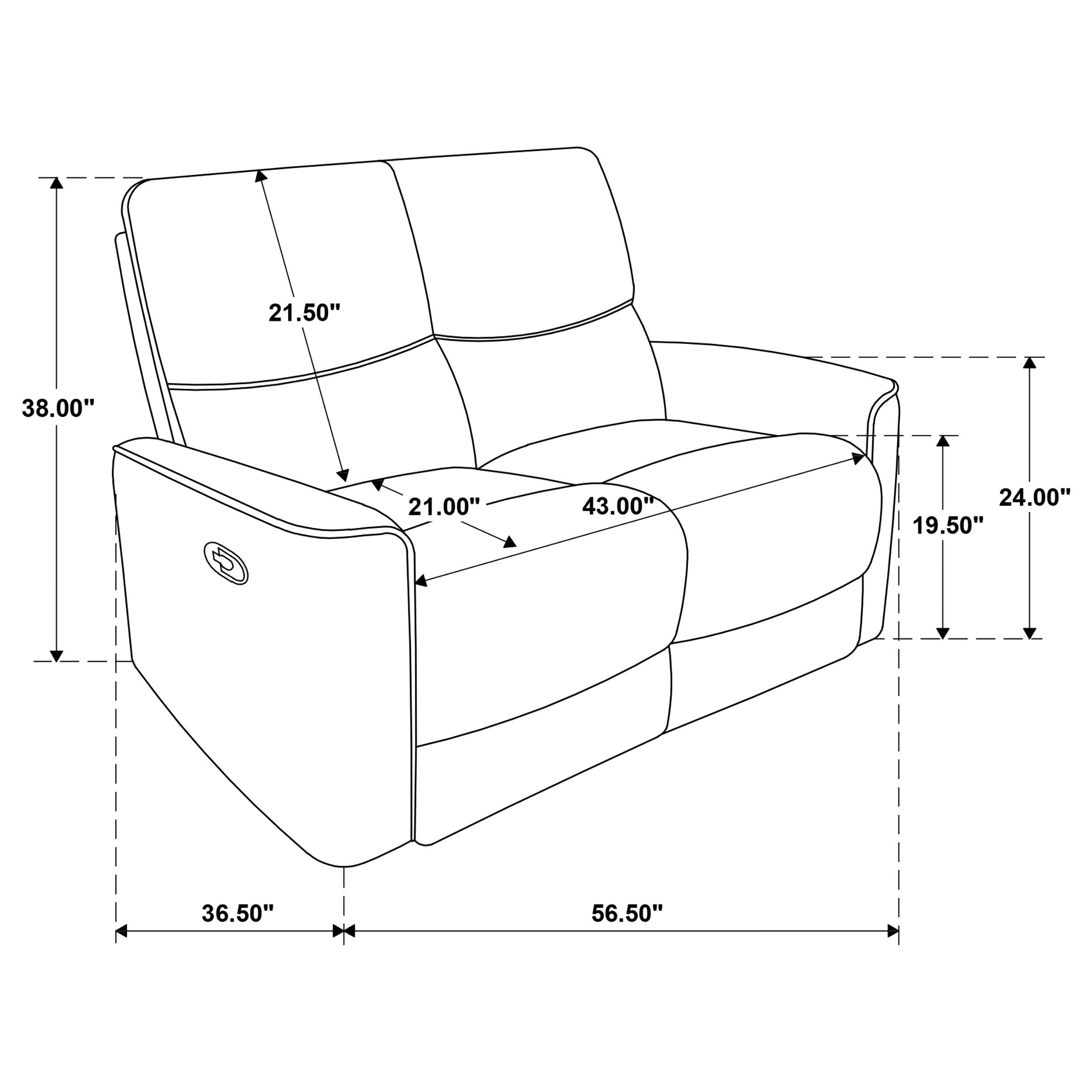 Navarro Chenille Upholstered Reclining Loveseat Burnt Orange - 609575