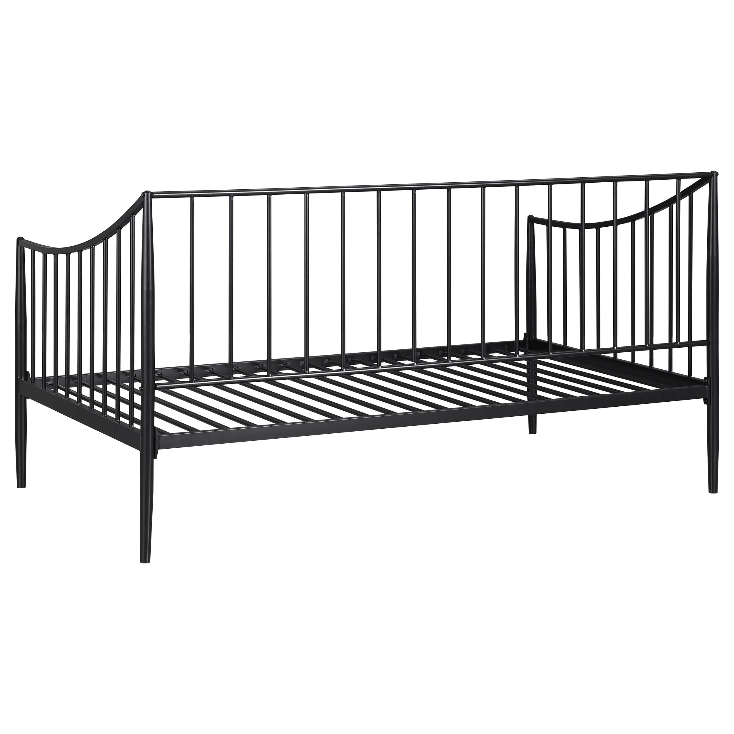 Newbury Metal Twin Daybed Bed Frame Matte Black - 301056