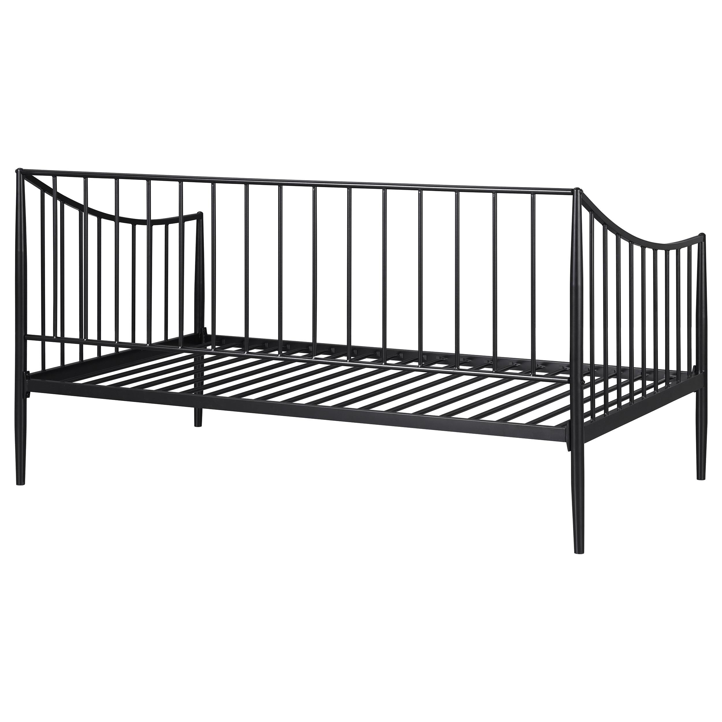 Newbury Metal Twin Daybed Bed Frame Matte Black - 301056